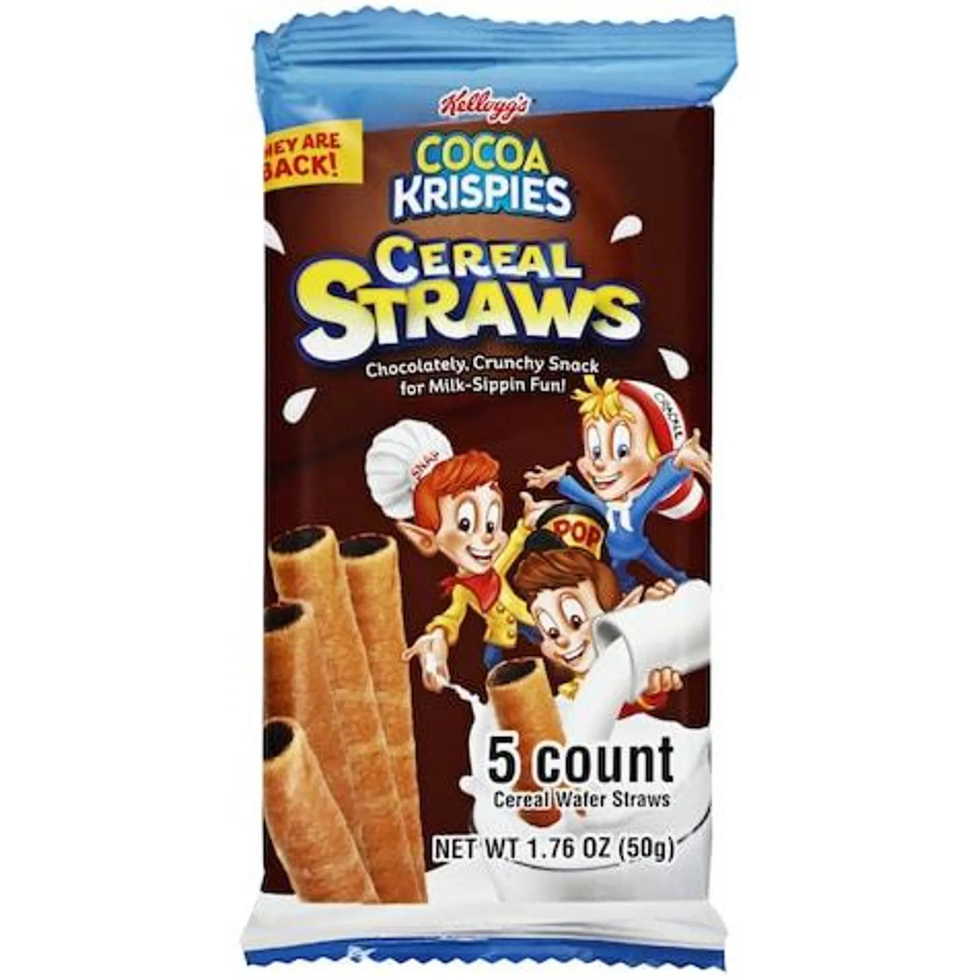 Kellogg's Cocoa Krispies Cereal Straws, 5-ct. Packs