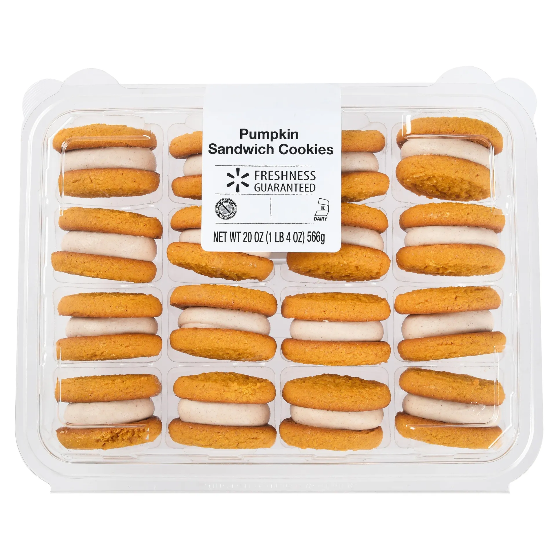 Freshness Guaranteed Pumpkin Sandwich Cookies 20oz, 16 Count