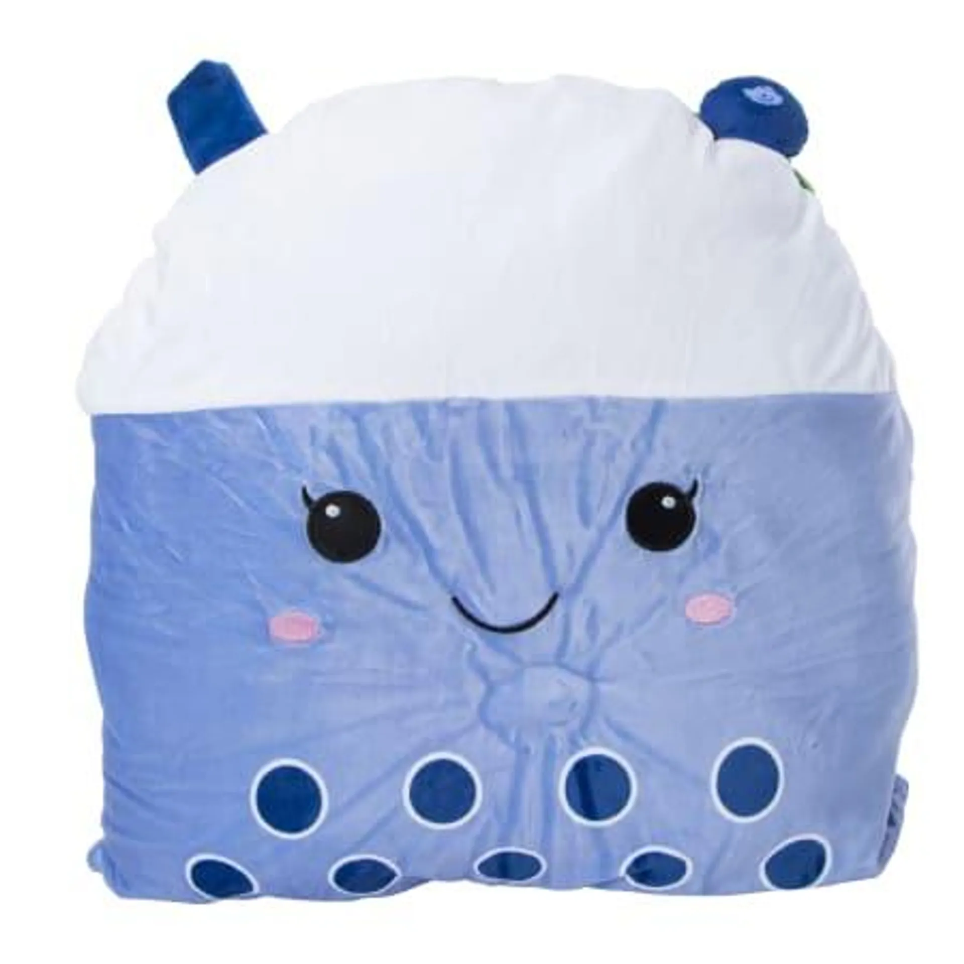 Kawaii Bubble Tea Throw Pillow 14in