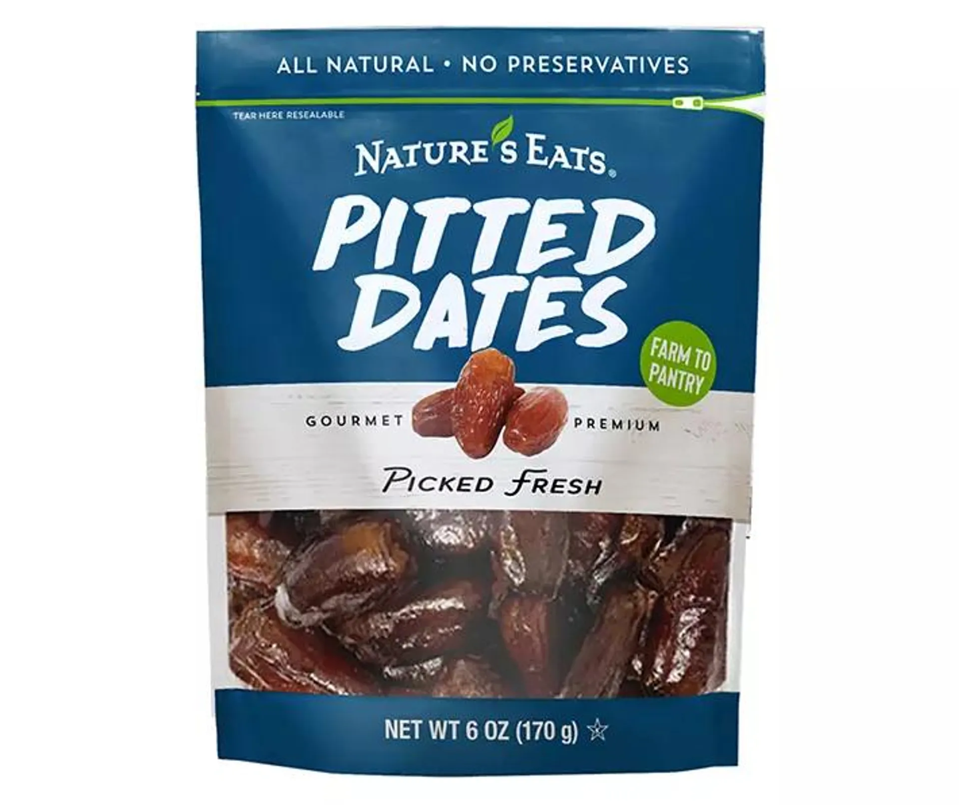 Dried Pitted Dates, 6 Oz.