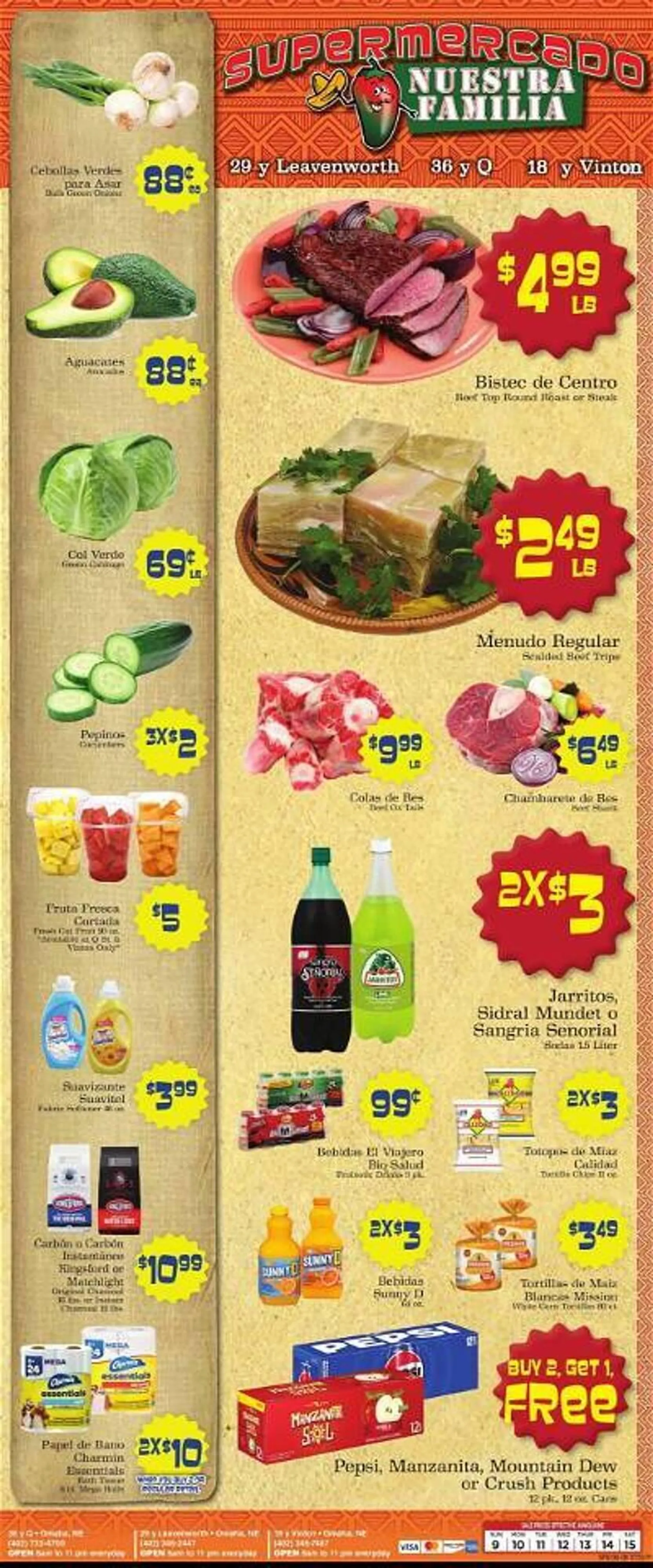 Supermercado Nuestra Familia Weekly Ad - 1