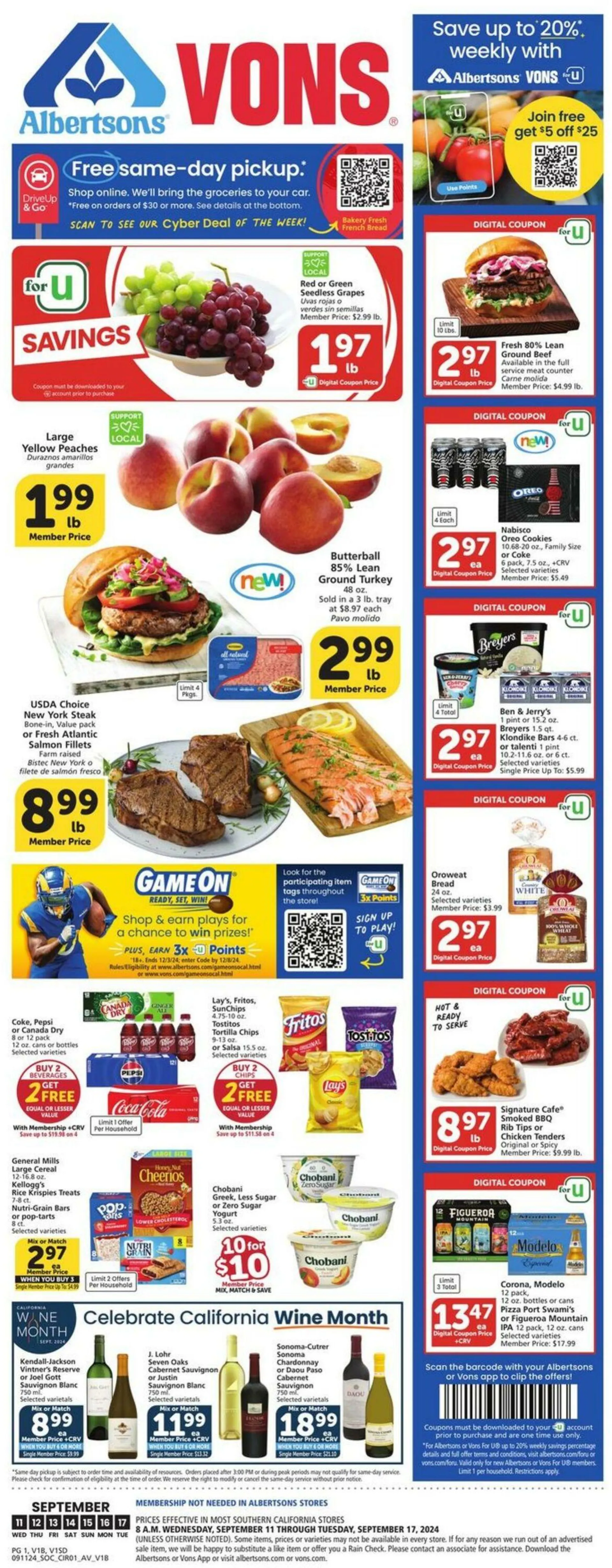 Vons Current weekly ad - 1