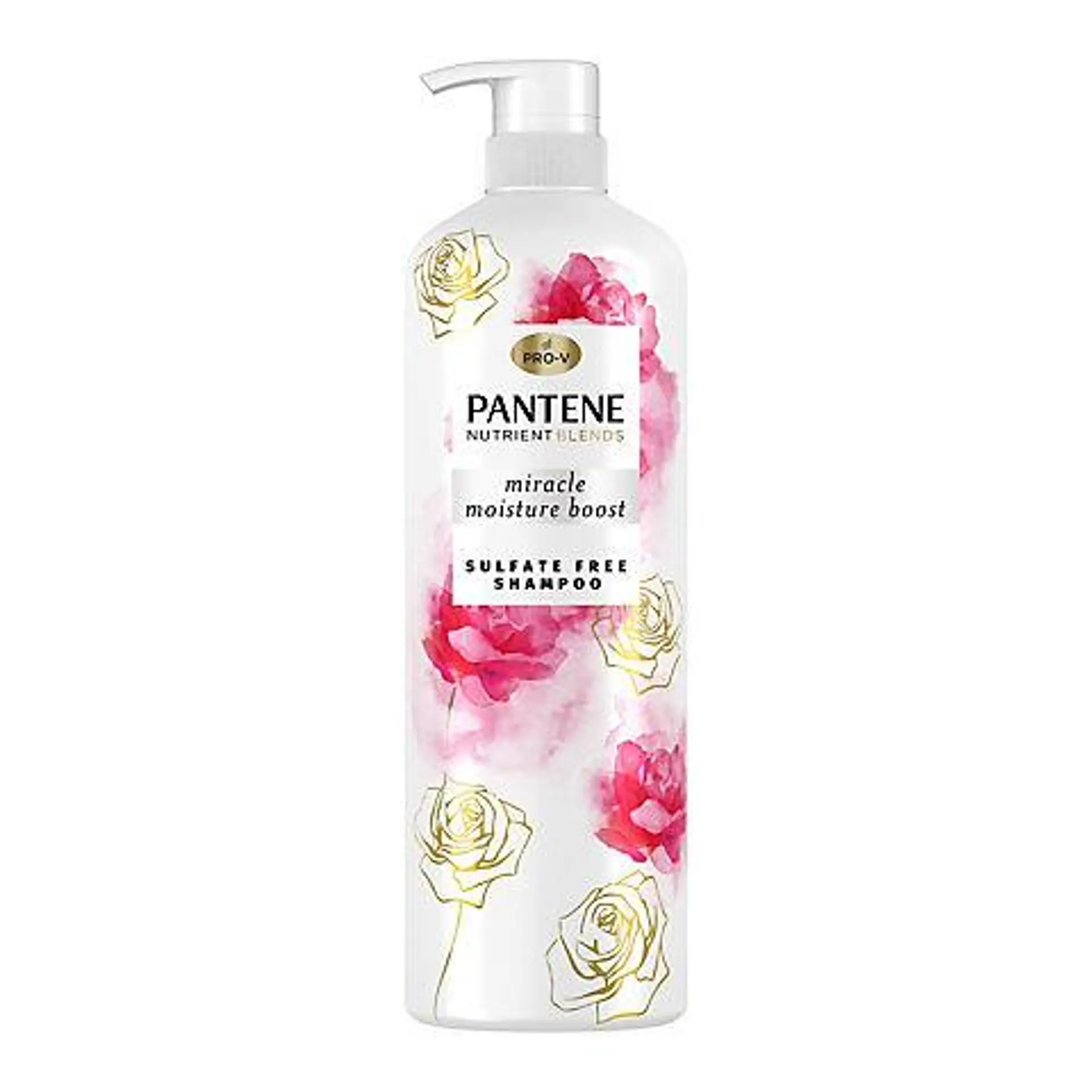 Pantene Nutrient Blends Miracle Moisture Boost with Rose Water Shampoo, 30.0 oz.