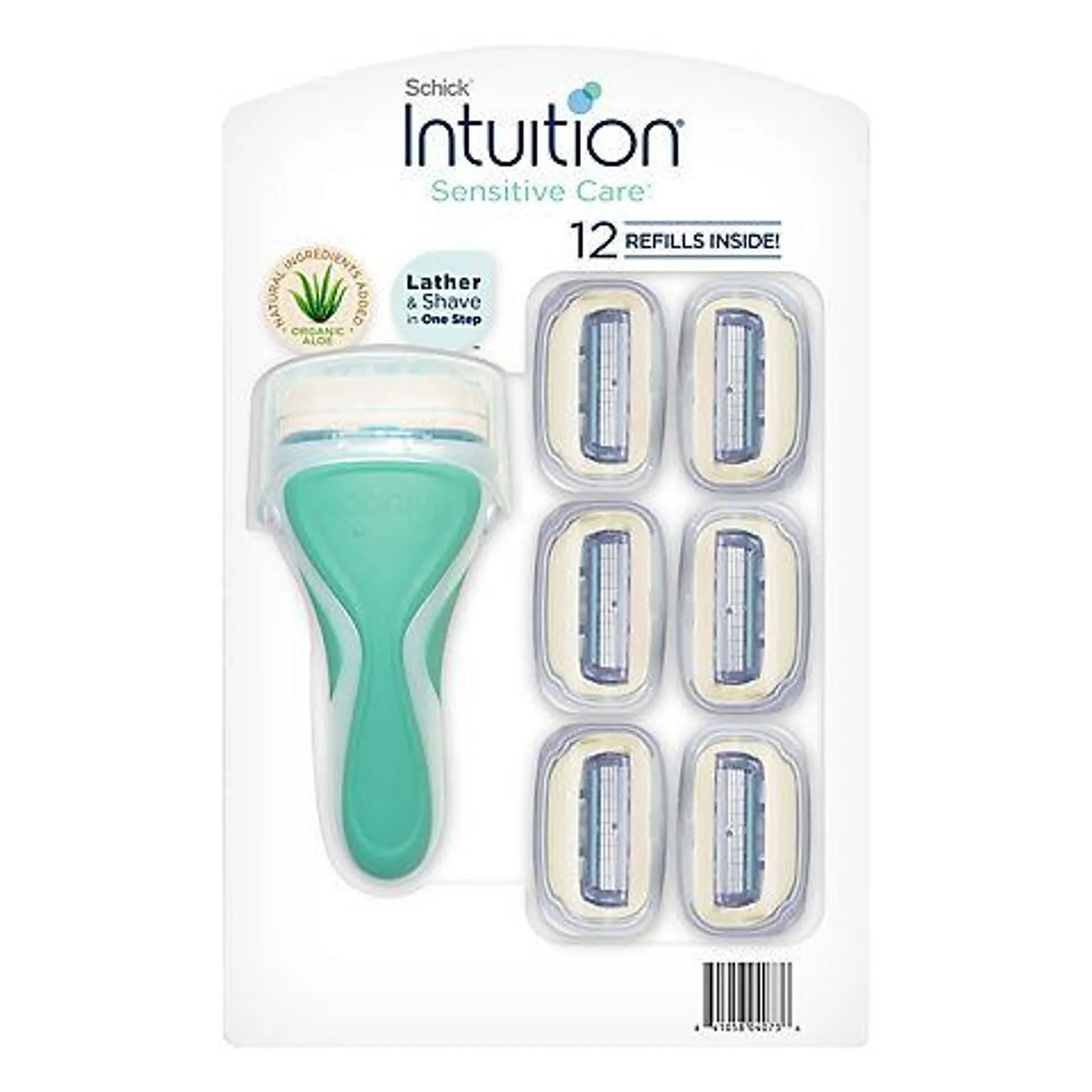 Schick Intuition Plus Sensitive Care Women's Razor Cartridges, 12 pk.