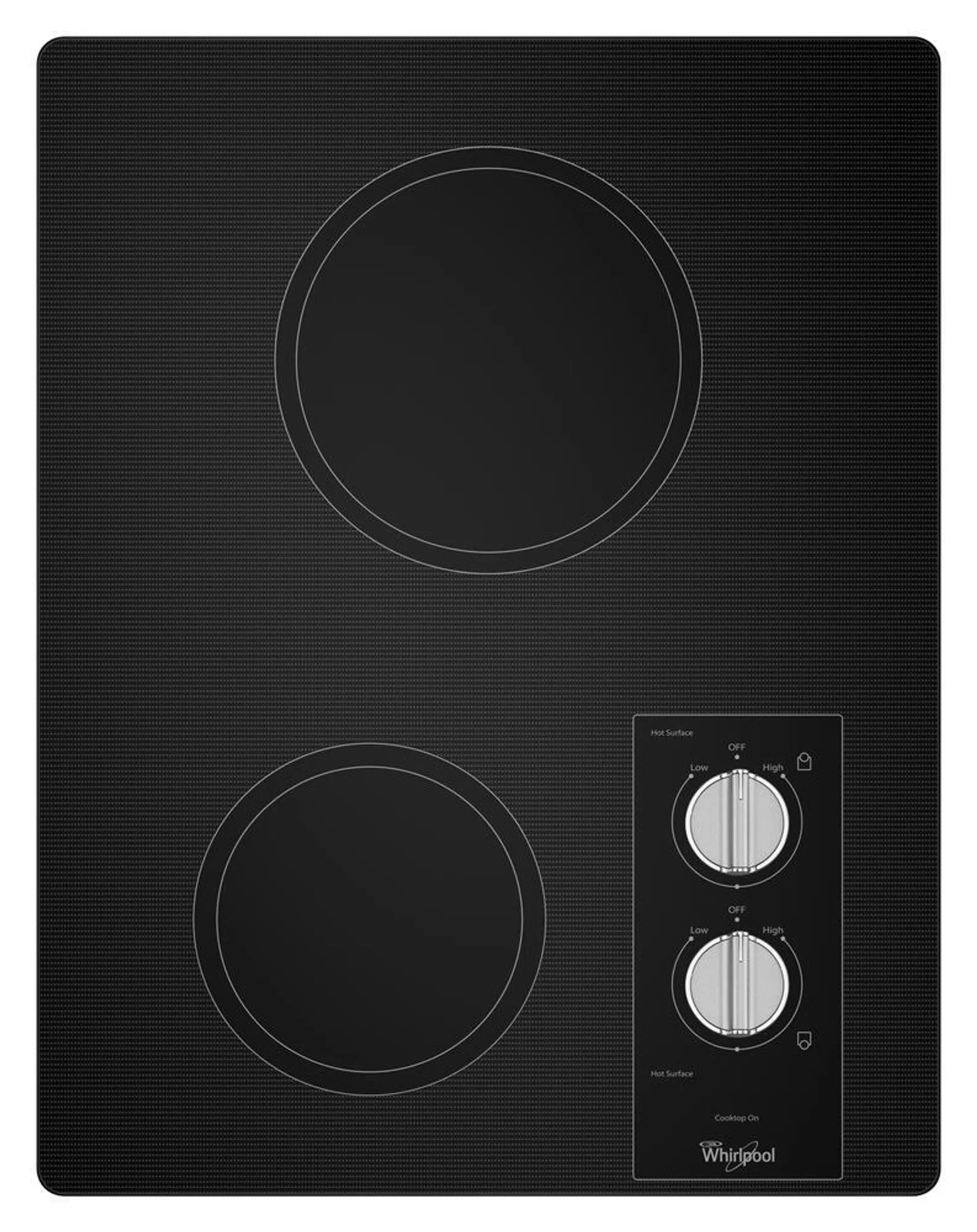 Whirlpool® 15" Black Electric Cooktop (Smooth Top)