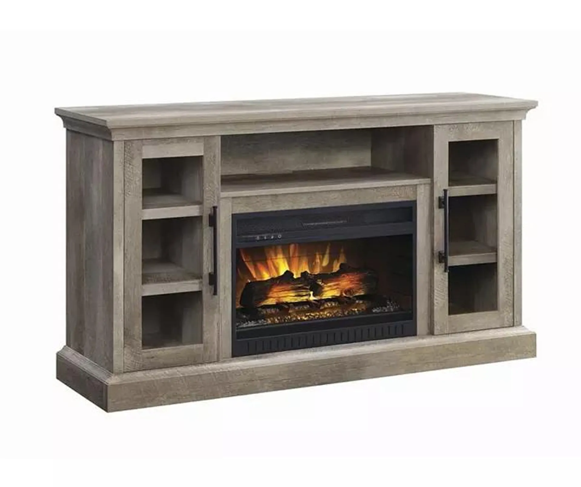 60" Millstead Natural Driftwood Electric Fireplace