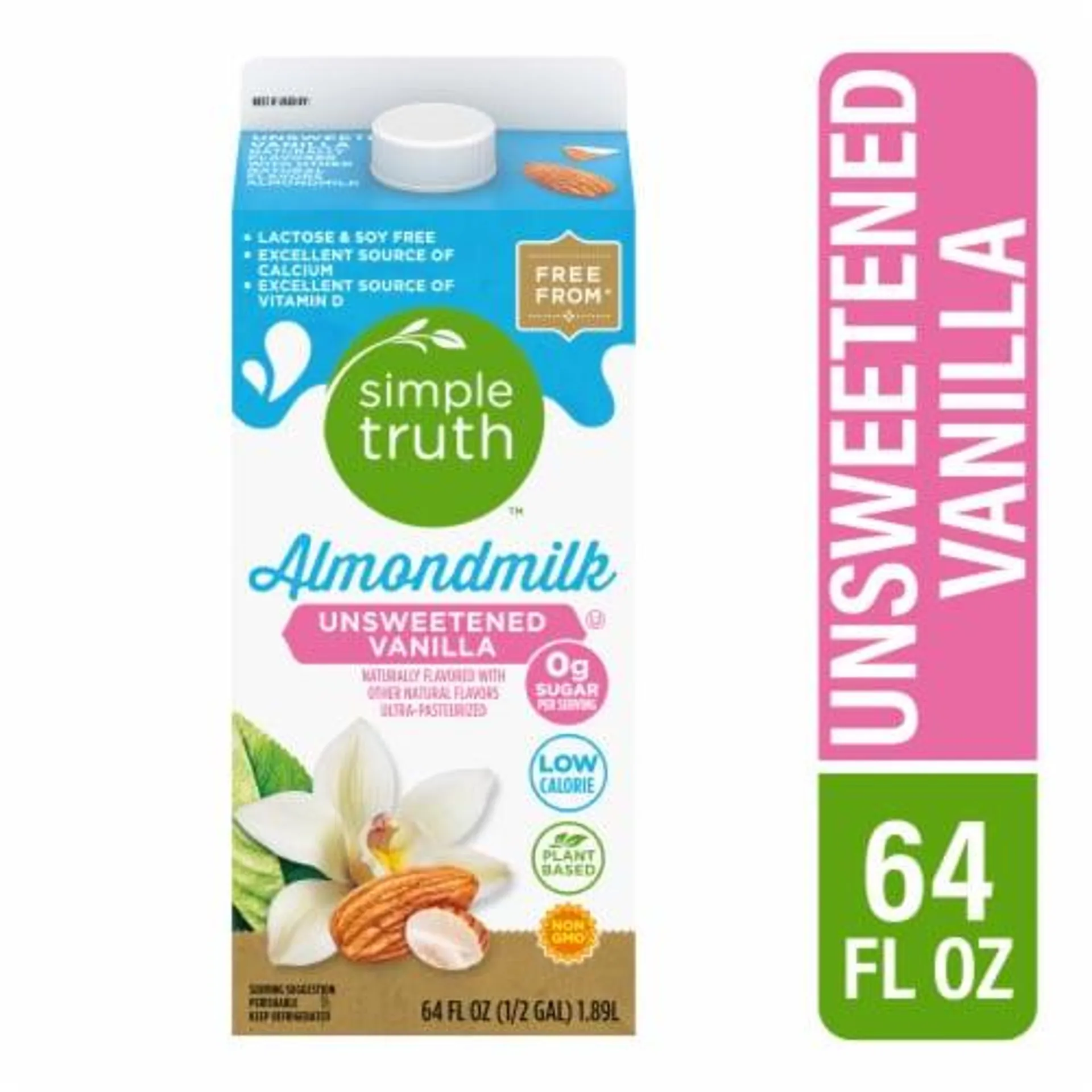 Simple Truth® Dairy Free Unsweetened Vanilla Almond Milk Half Gallon