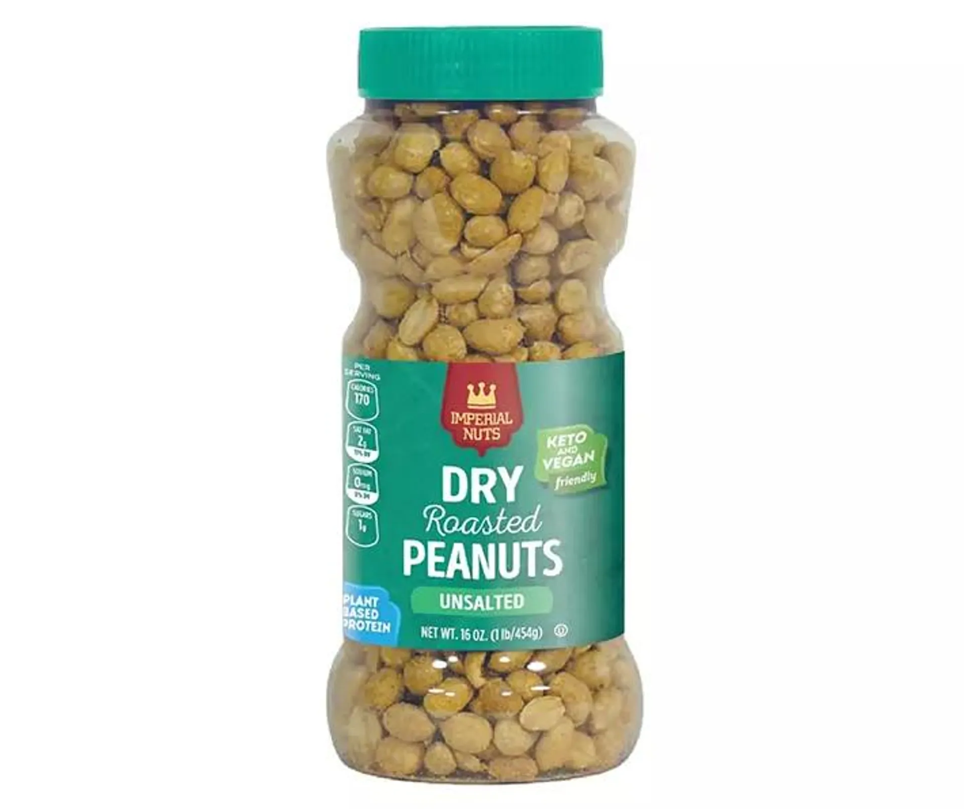 Unsalted Dry Roasted Peanuts, 16 Oz.