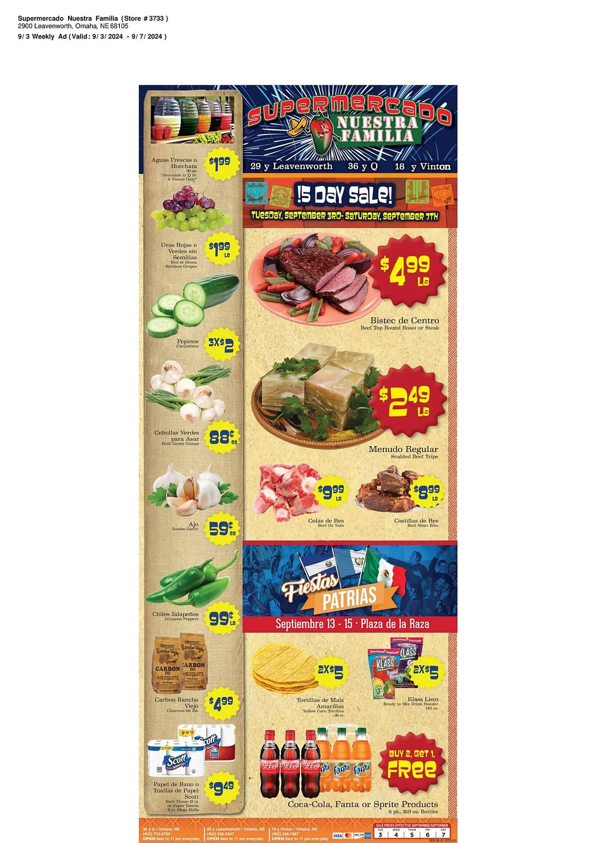 Supermercado Nuestra Familia Weekly Ad - 1