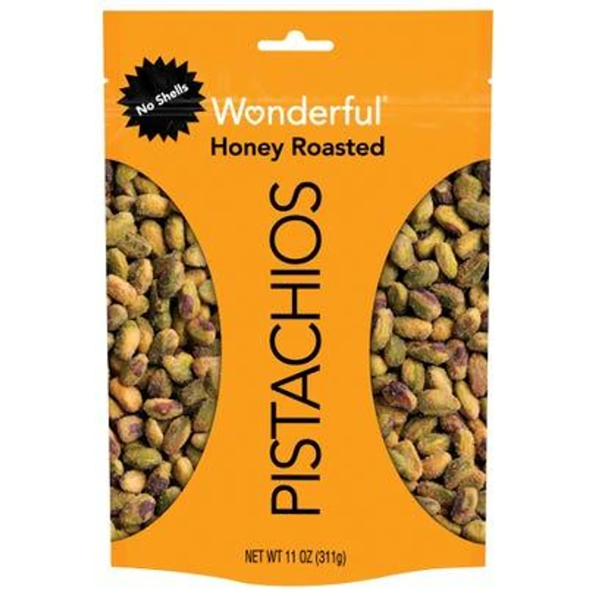 Wonderful Pistachios No Shells - Honey Roasted, 11 oz