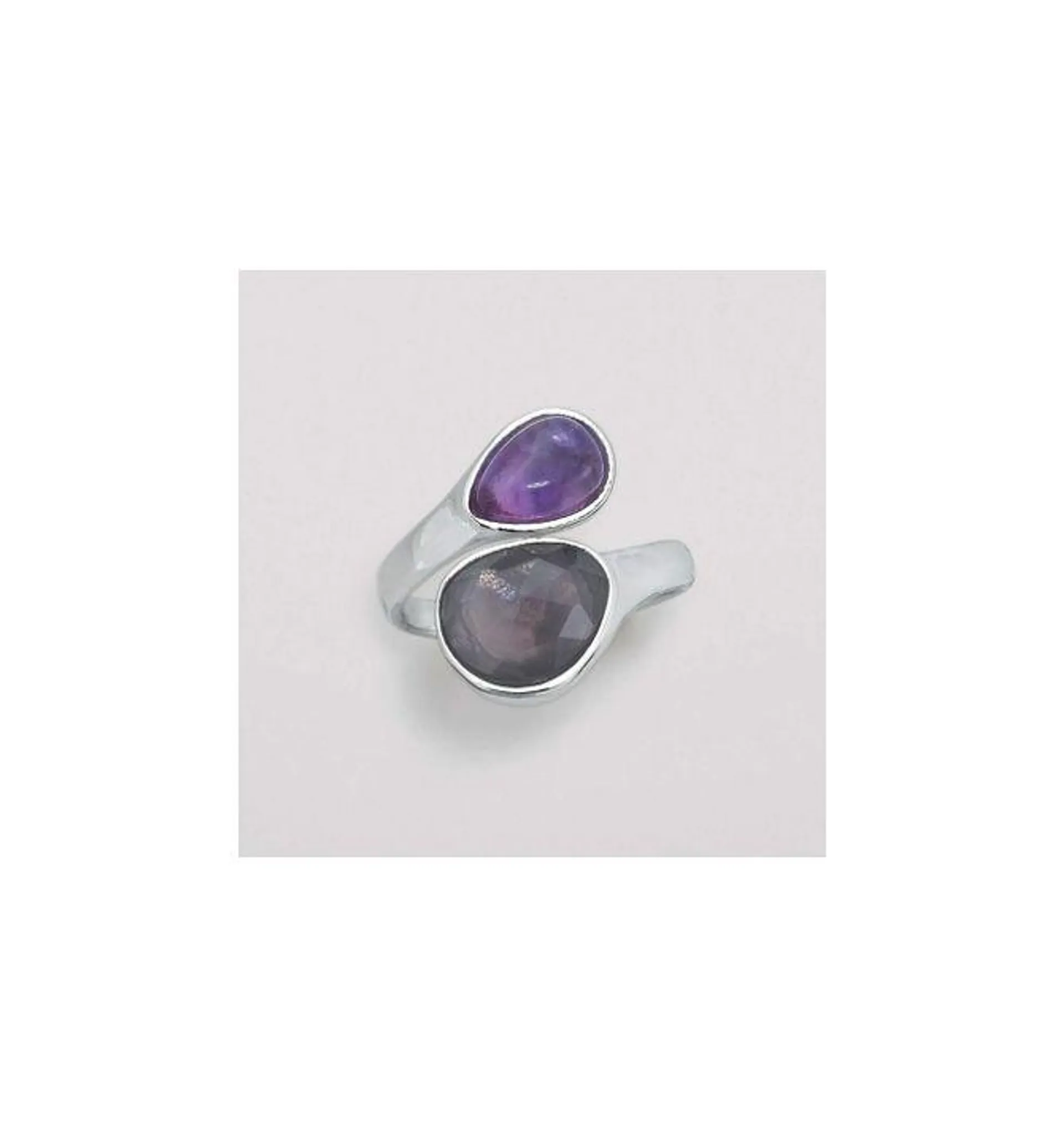 Purple Majesty Bypass Ring