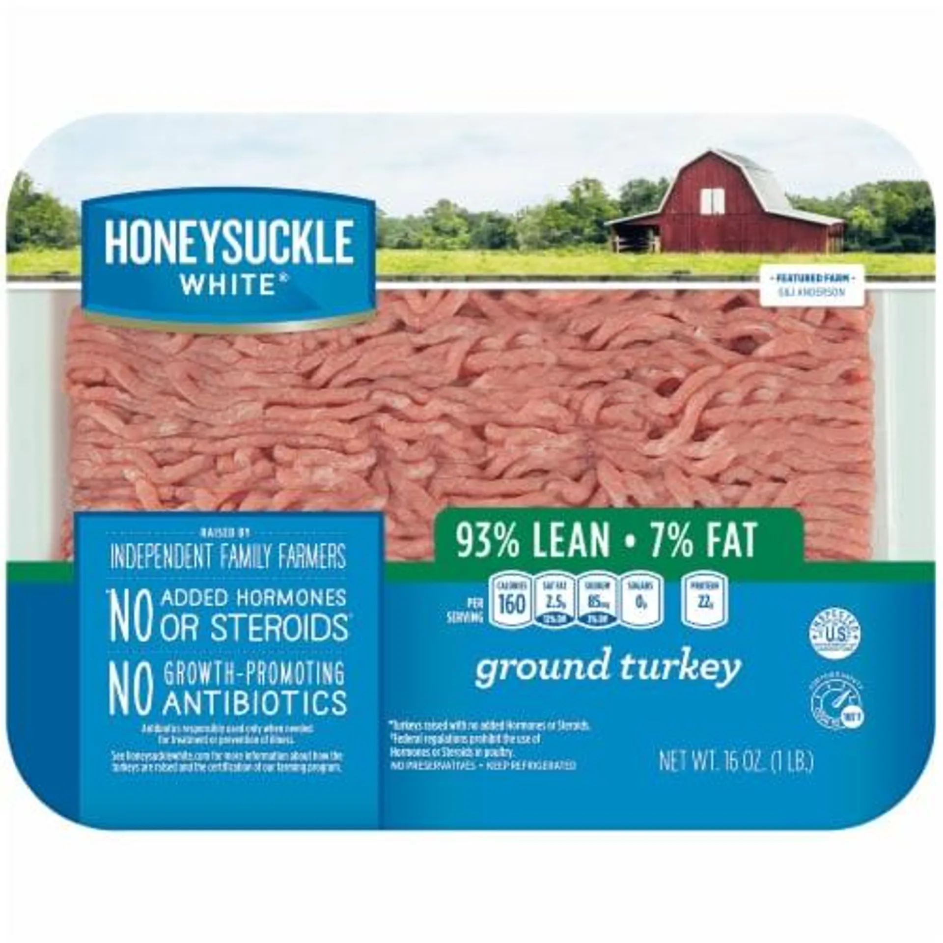 Honeysuckle White® 93% Lean Fat Ground Turkey Tray