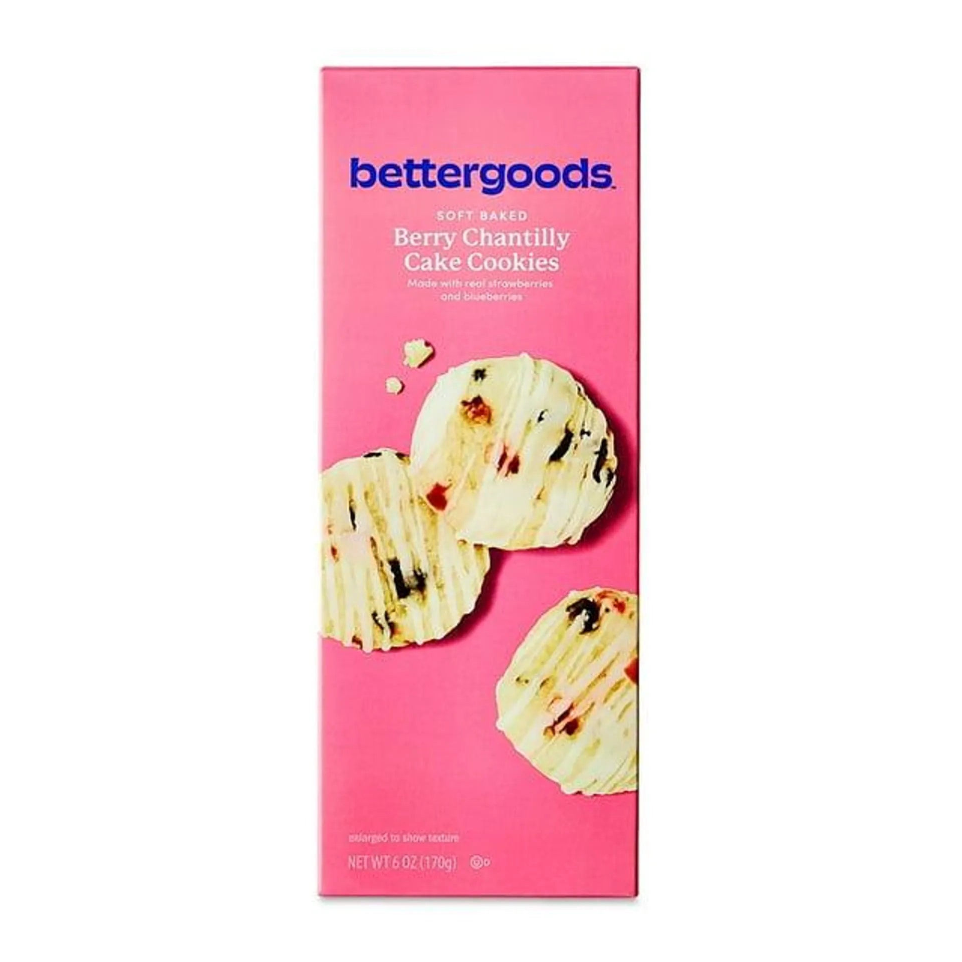 bettergoods Soft Baked Berry Chantilly Cake Cookies, 6 oz