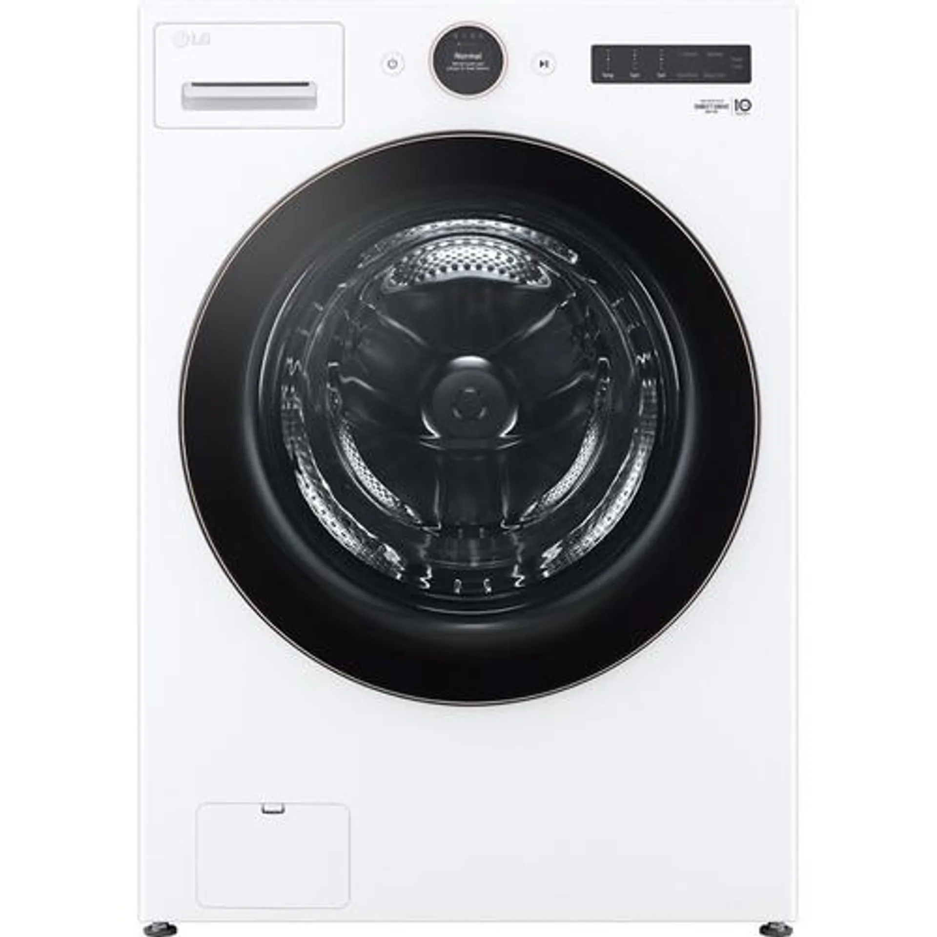 5.0 CuFt Smart Front Load White Washer