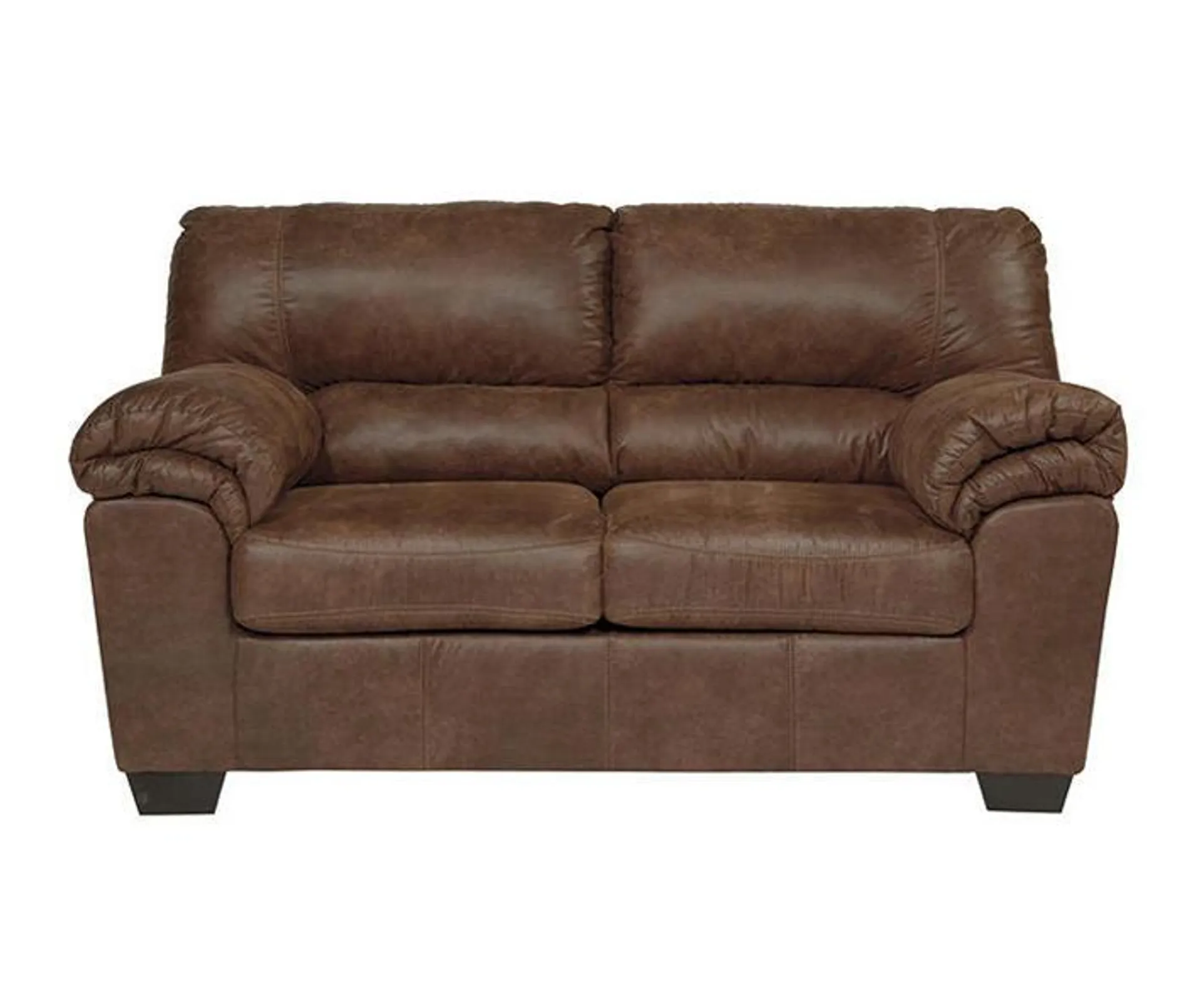 Bladen Coffee Faux Leather Loveseat