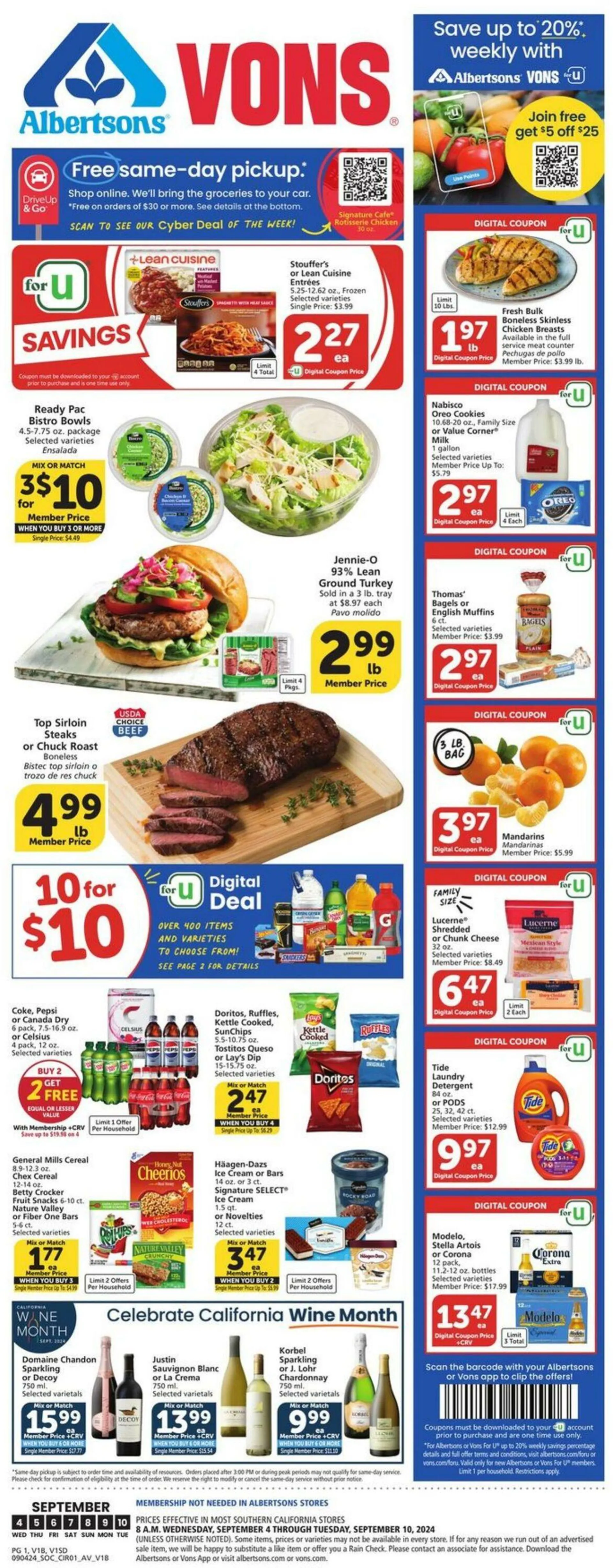 Vons Current weekly ad - 1