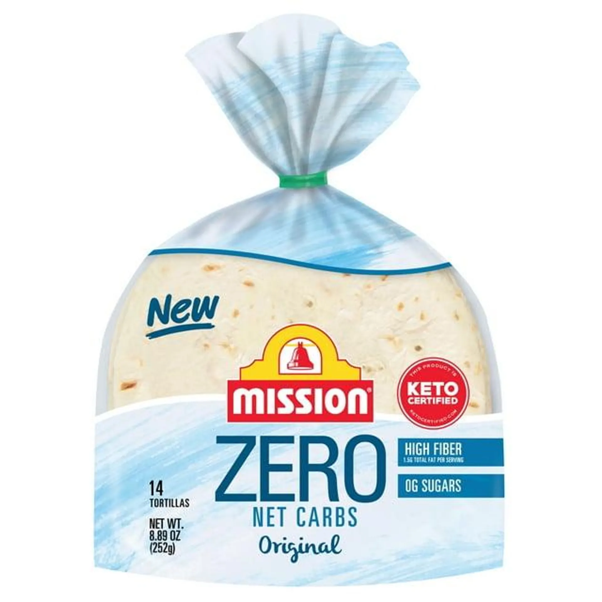 Mission Zero Net Carbs Original Flour Tortillas, Street Tacos Size, 14 Count