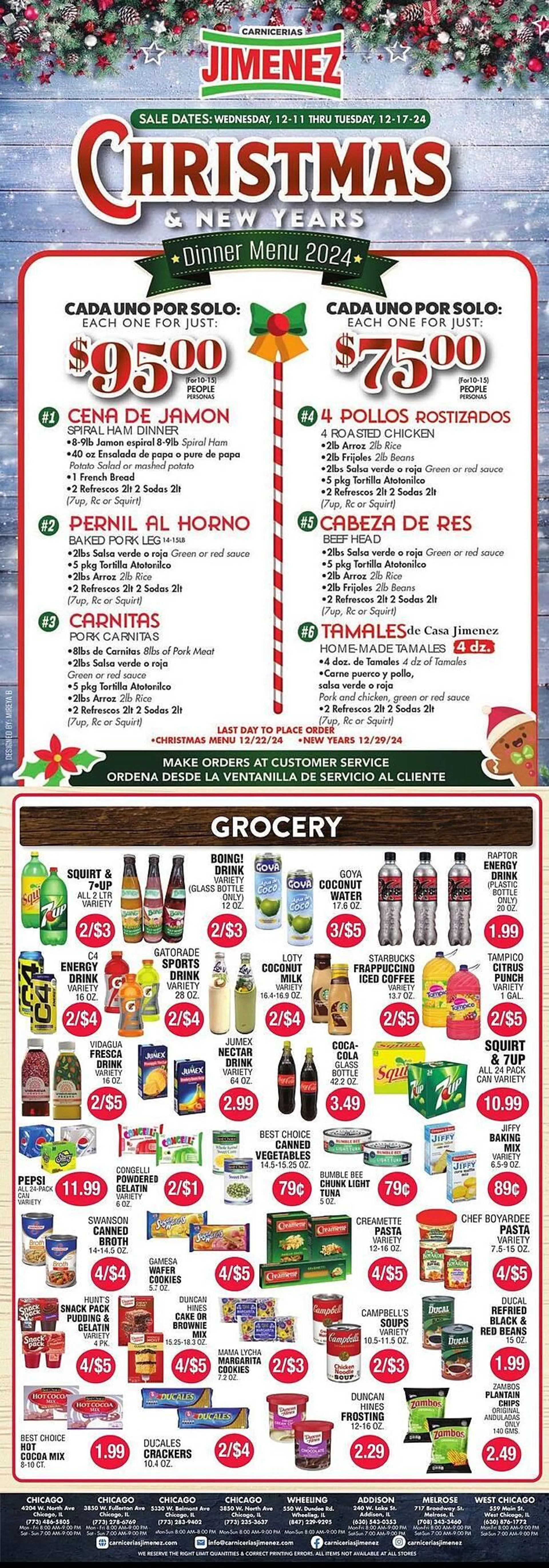 Carnicerias Jimenez Weekly Ad - 1