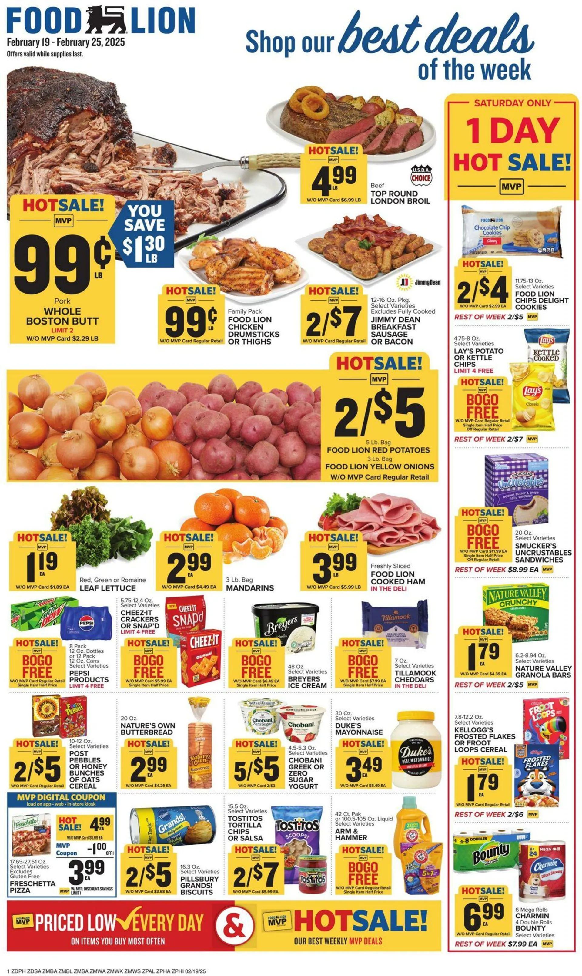 Catálogo de Food Lion Current weekly ad 19 de febrero al 25 de febrero 2025 - Página 1