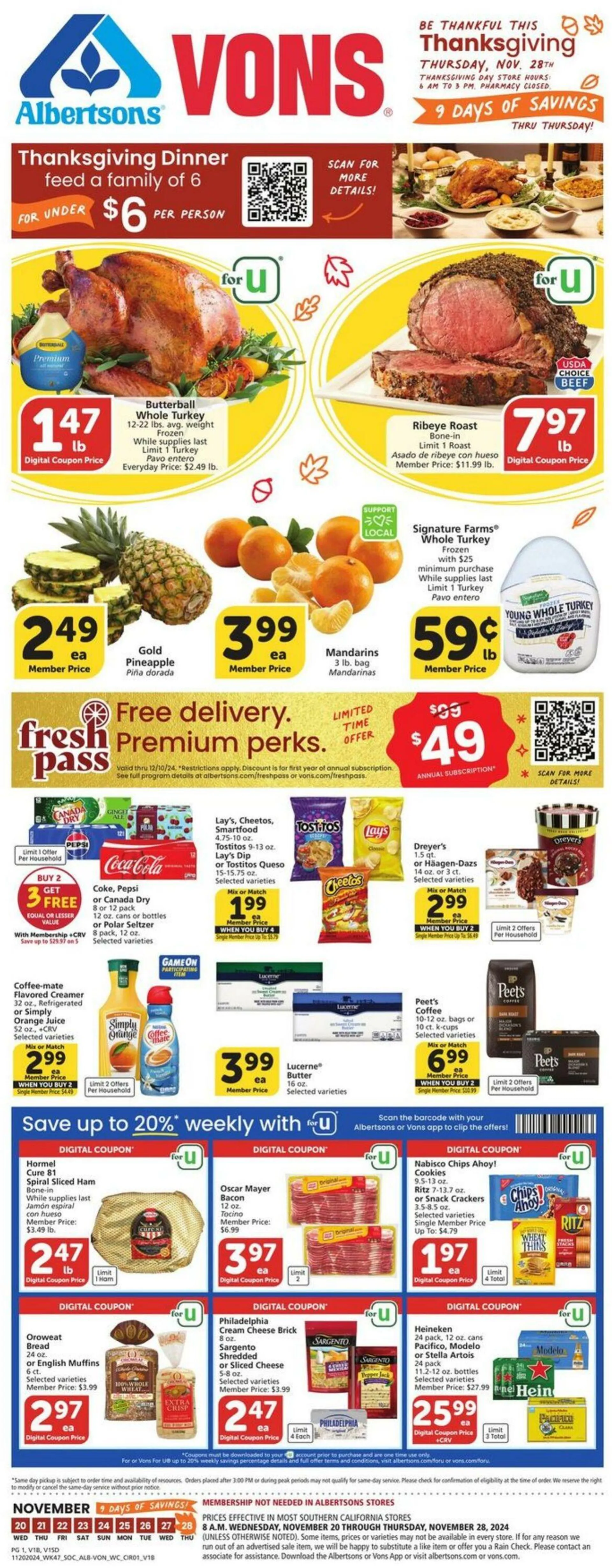 Vons Current weekly ad - 1