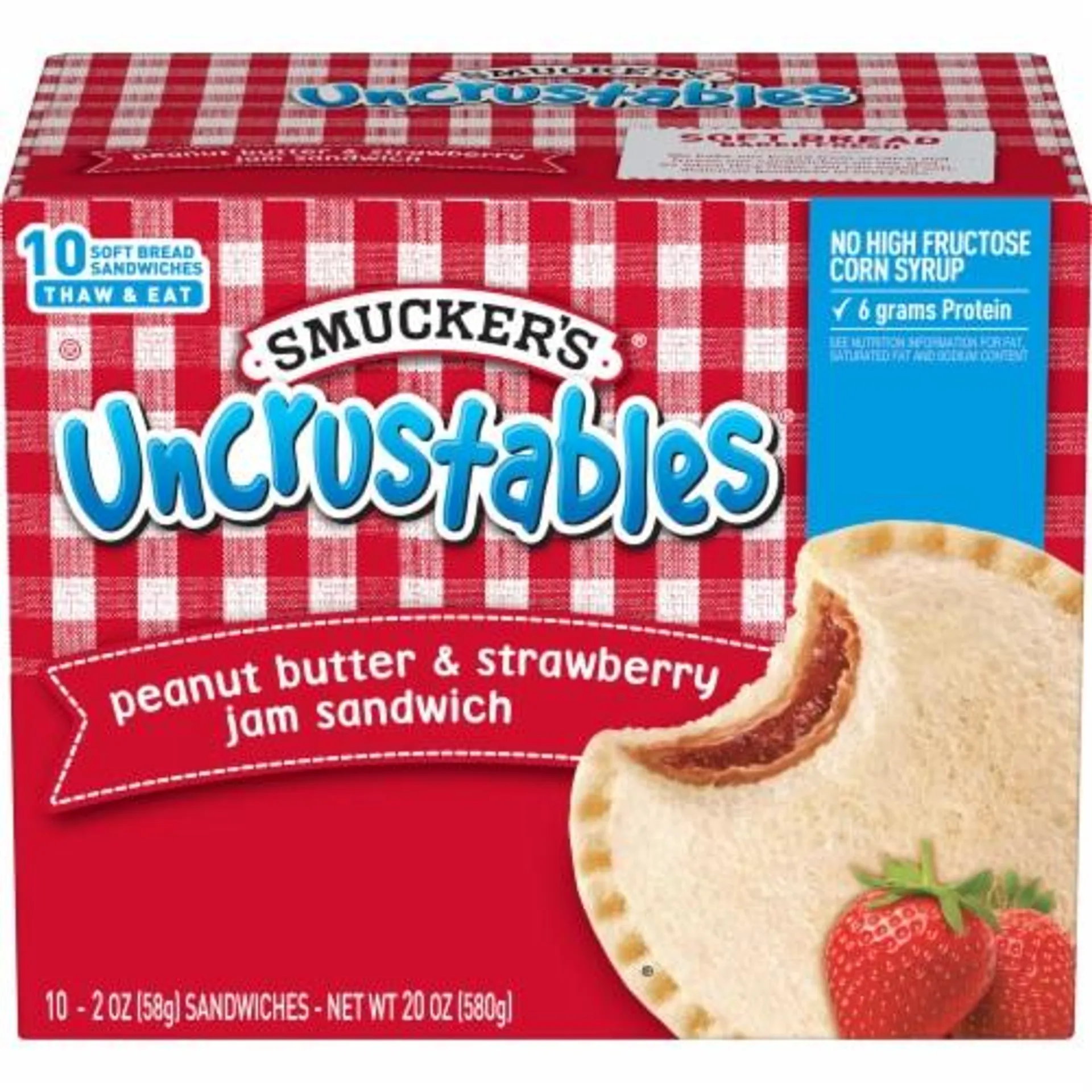 Smucker's® Uncrustables® Peanut Butter & Strawberry Jam Sandwich