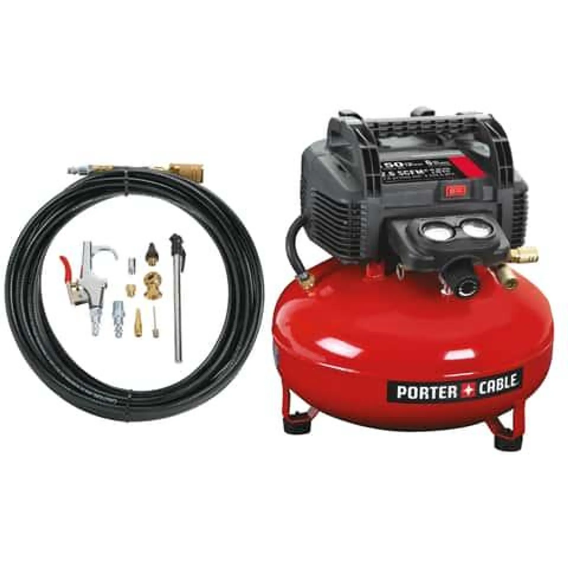 Porter Cable 6 gal Pancake Portable Air Compressor Kit 150 psi 0.8 HP