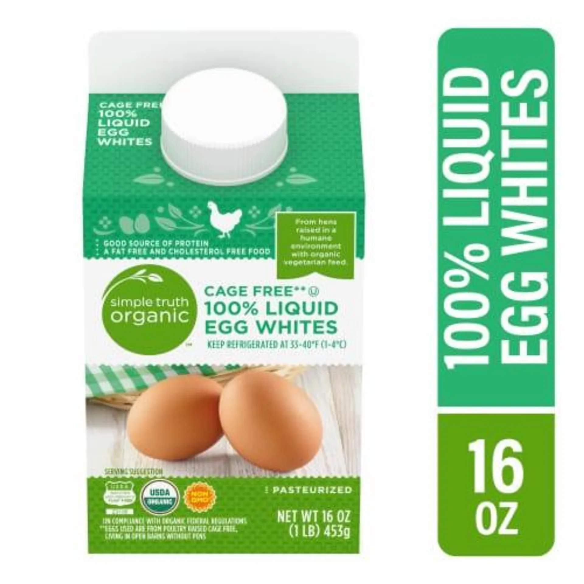 Simple Truth Organic™ Cage Free 100% Liquid Egg Whites