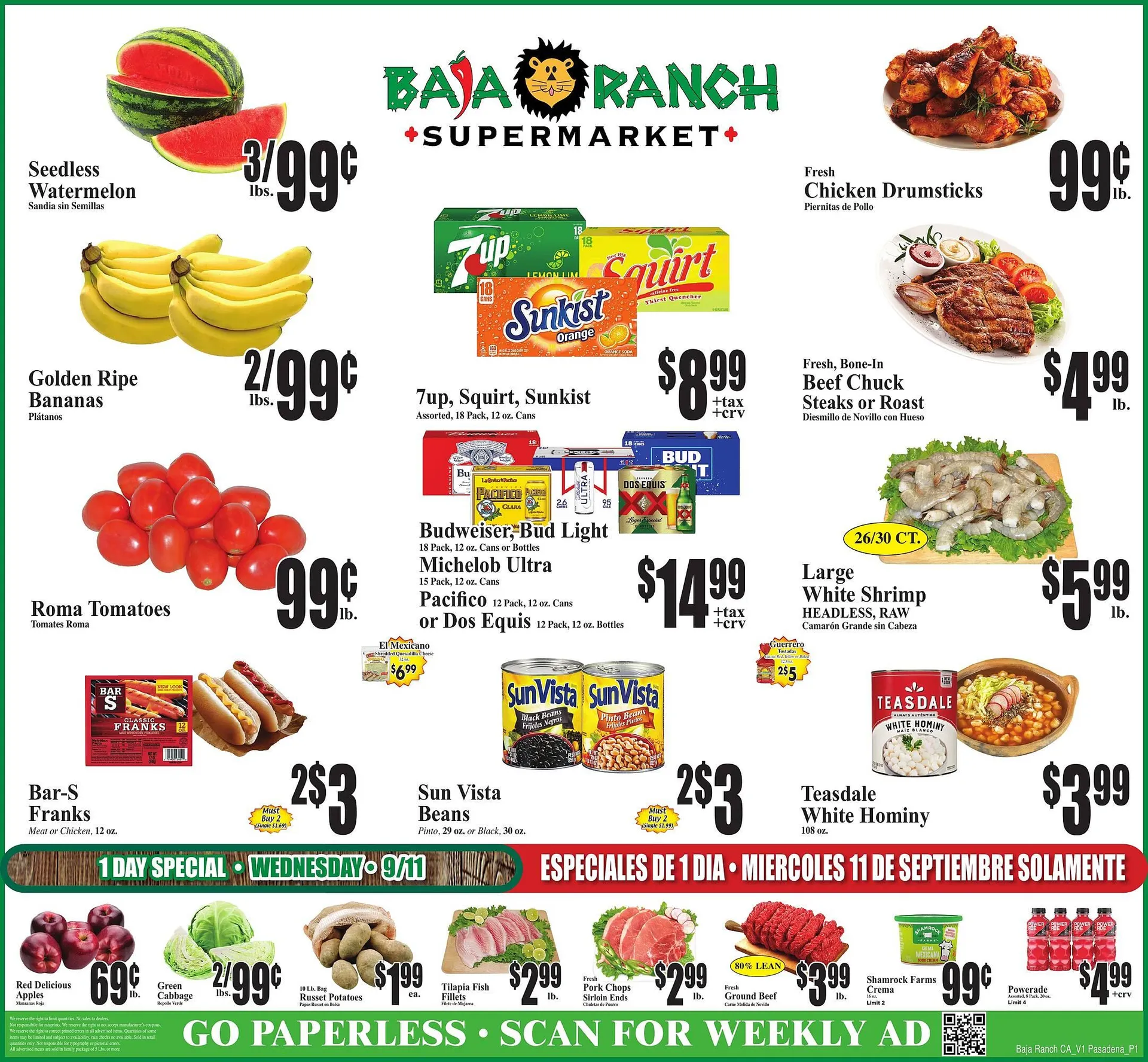 Baja Ranch Weekly Ad - 1