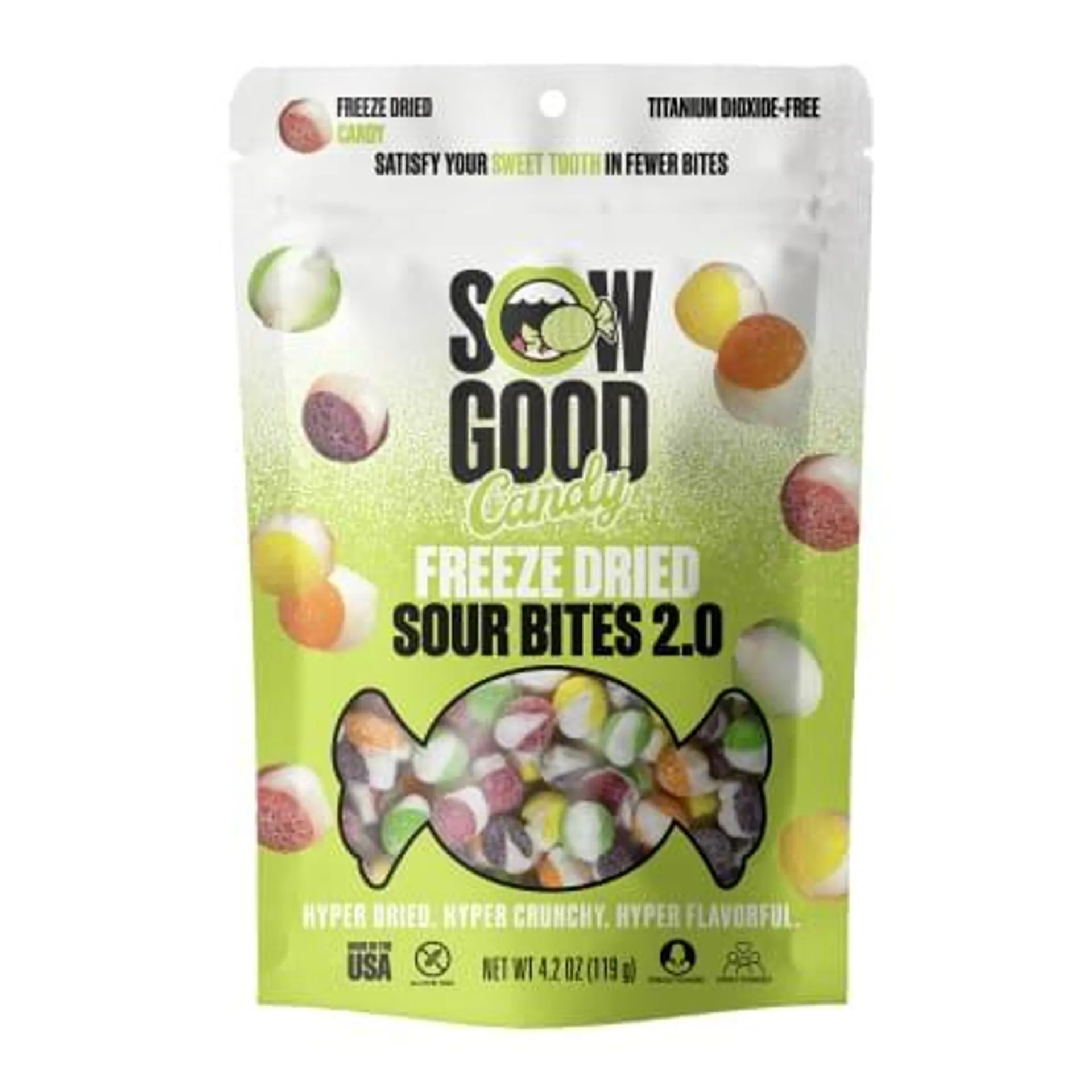 Sow Good™ Sour Bites 2.0 Freeze Dried Candy 4.2oz