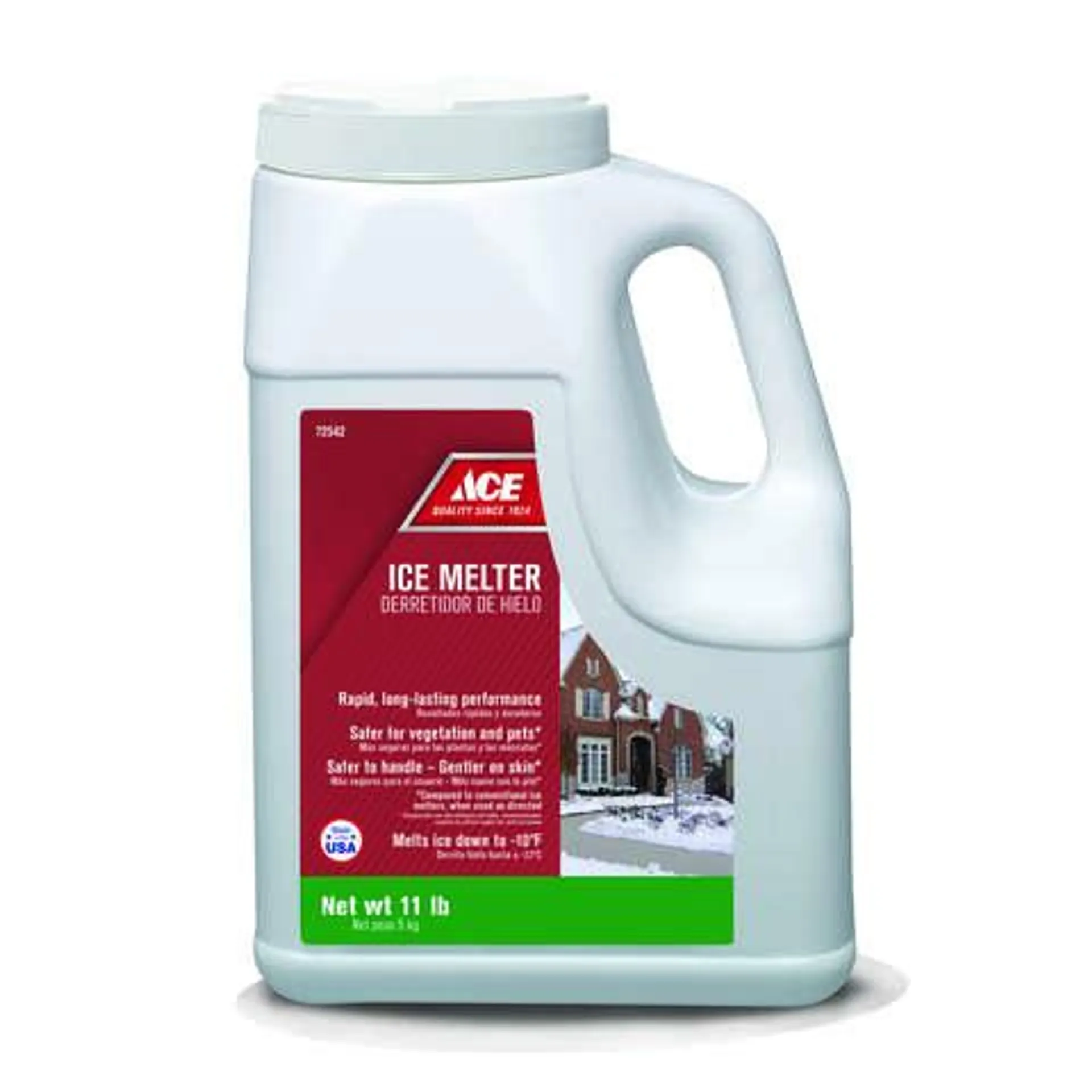 Ace Magnesium Chloride/MG-104/Sodium Chloride Pet Friendly Granule Ice Melt 11 lb