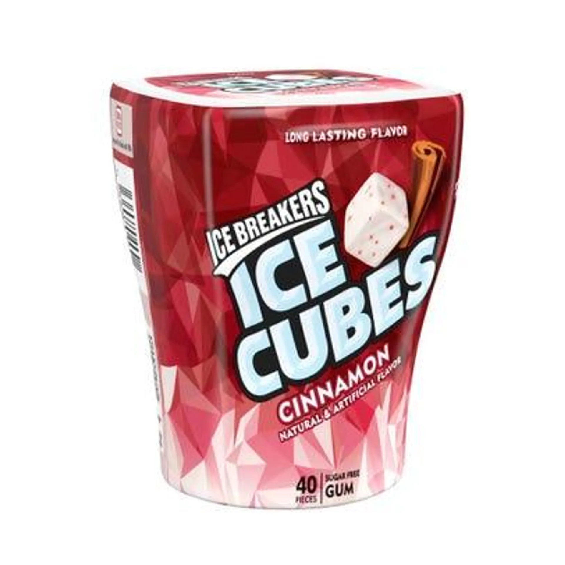 Ice Breakers Ice Cubes, Sugar Free Cinnamon Gum, 40 Pieces - 3.24 oz