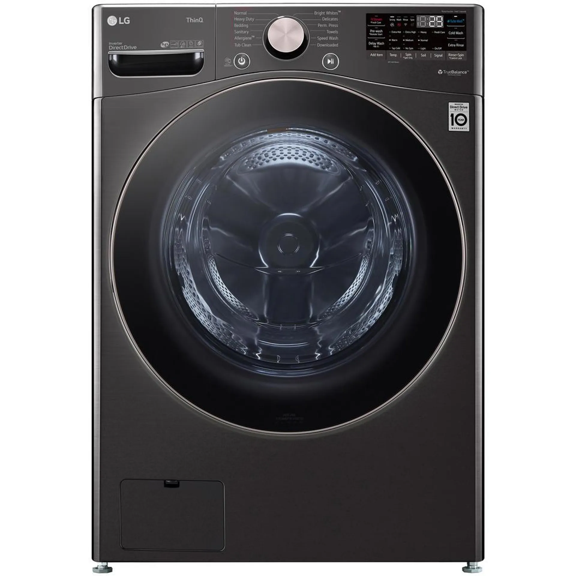 LG WM4000HBA 4.5 cu. ft. Smart Wi-Fi Enabled Front Load Washer w/TurboWash™ 360° & Built-In Intelligence - Black Steel