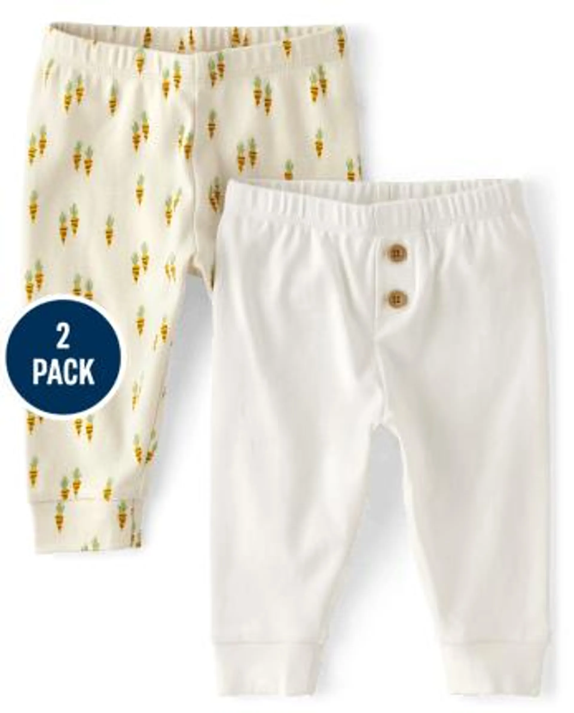 Unisex Baby Carrot Pants 2-Pack - Homegrown by Gymboree - multi clr