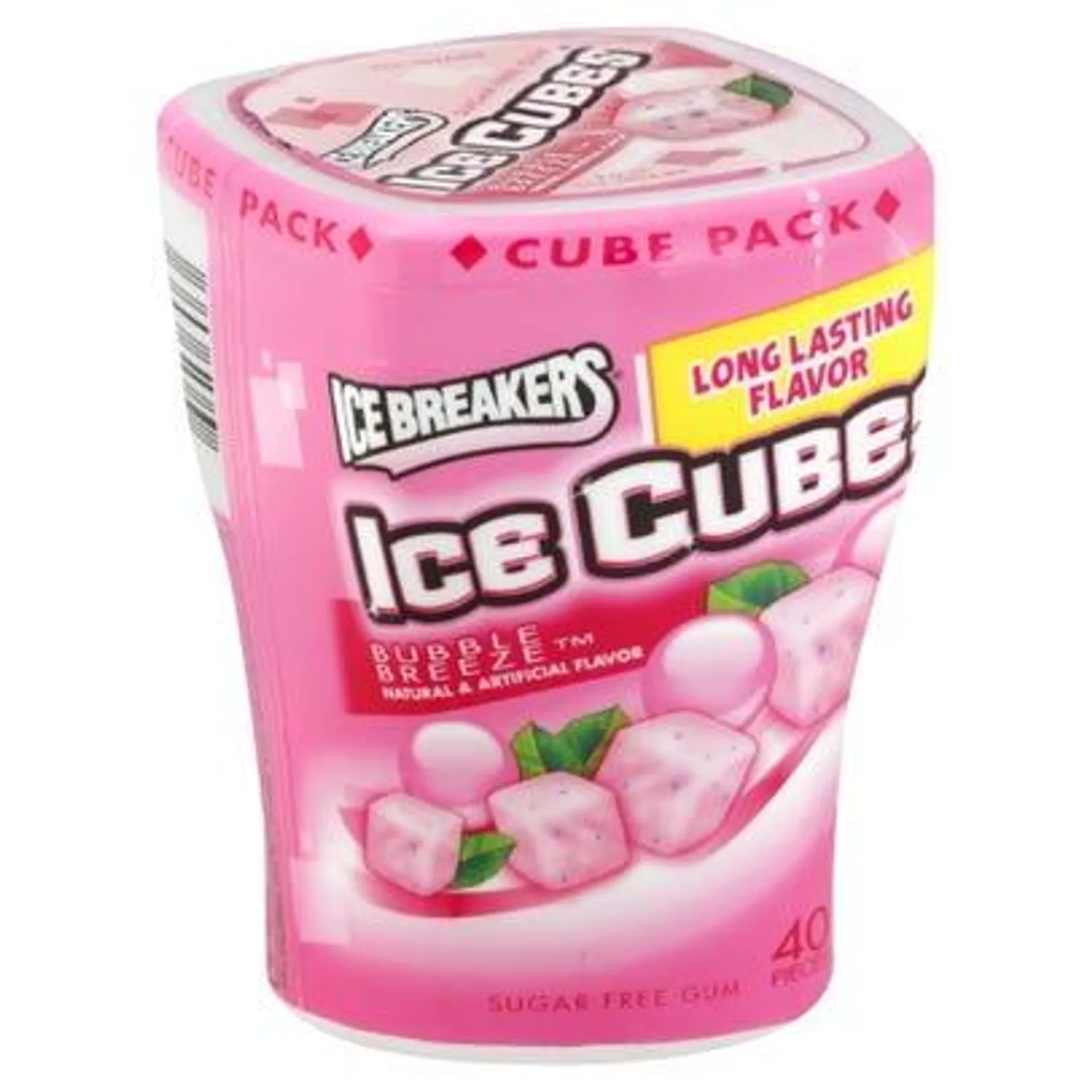 Ice Breakers Gum, Sugar Free, Bubble Breeze - 40 ct