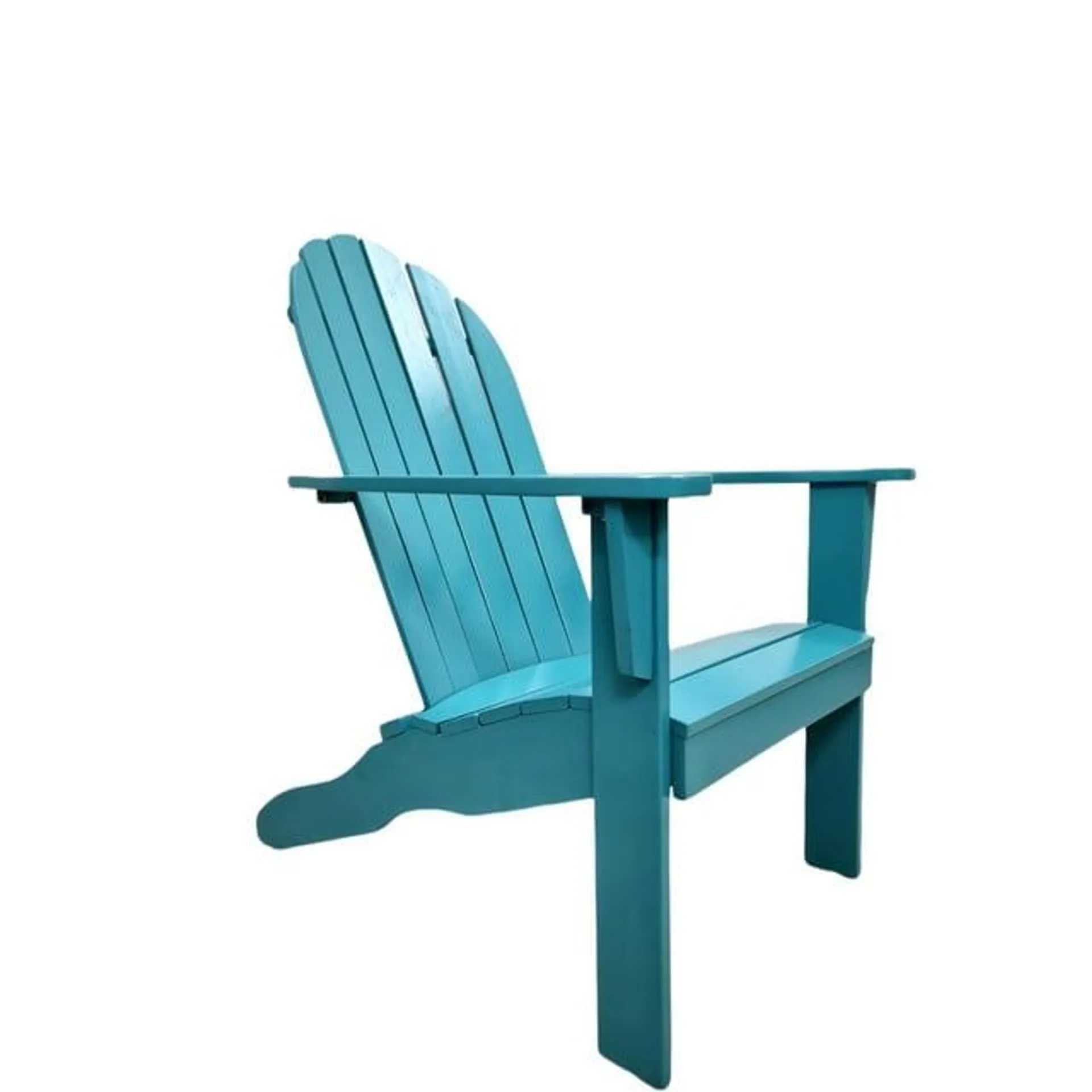 Mainstays Wood Outdoor Adirondack Chair, Turquoise Blue Color