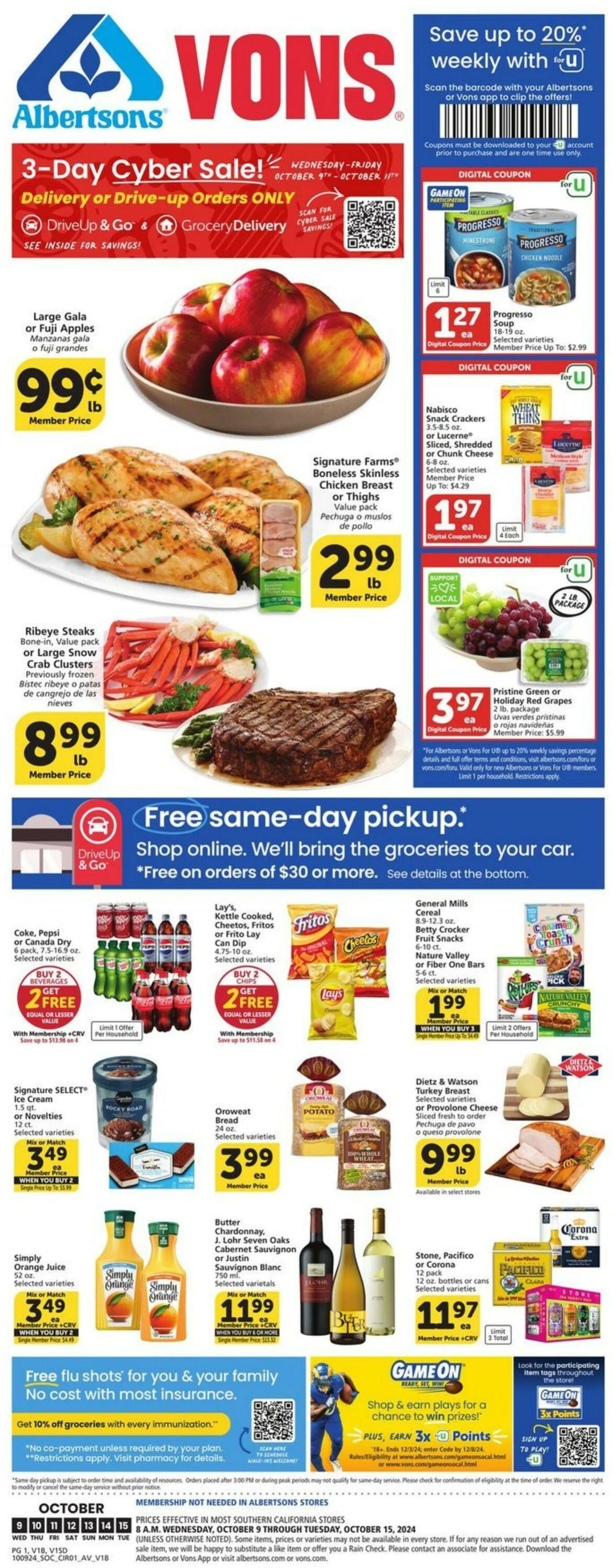 Vons Current weekly ad - 1