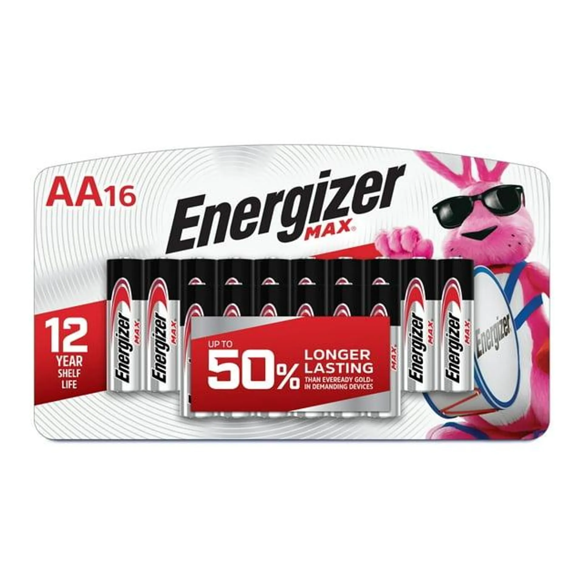 Energizer MAX AA Batteries (16 Pack), Double A Alkaline Batteries