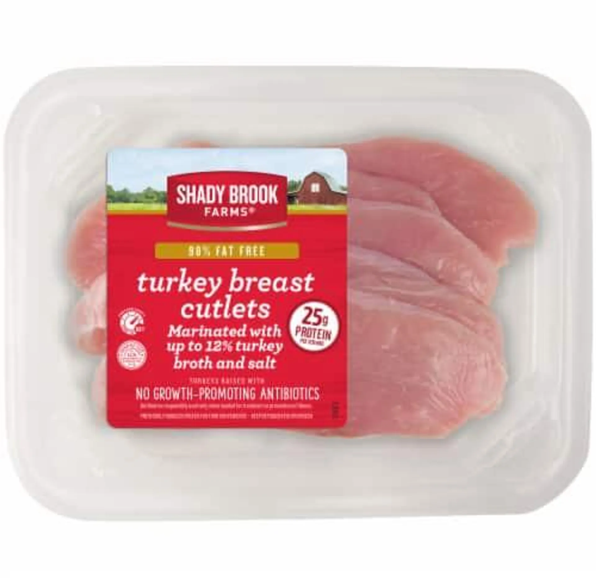 Shady Brook Farms® 98% Fat Free Turkey Breast Cutlets Tray, Fresh