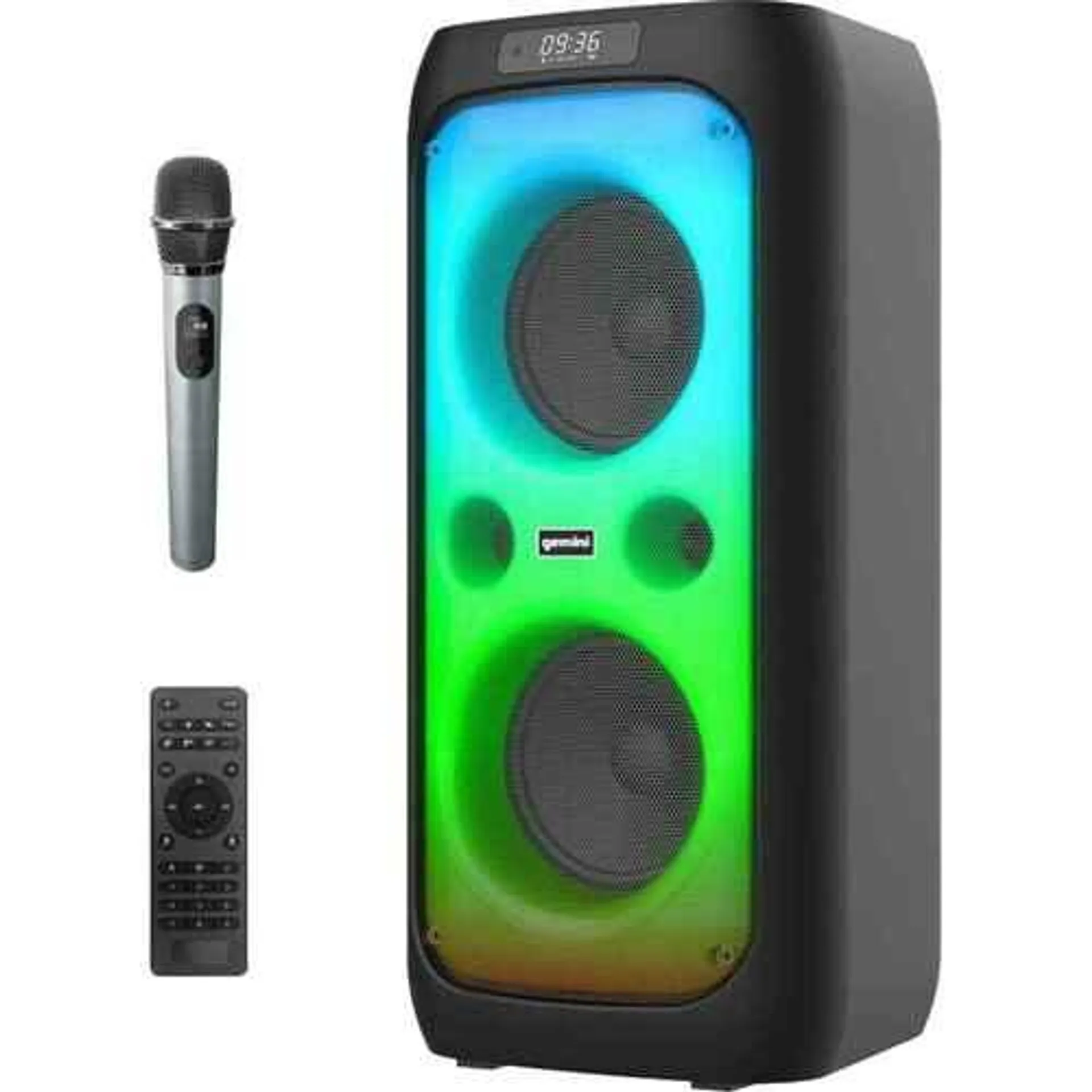 Bluetooth Party Speaker with Karaoke & LED Lights