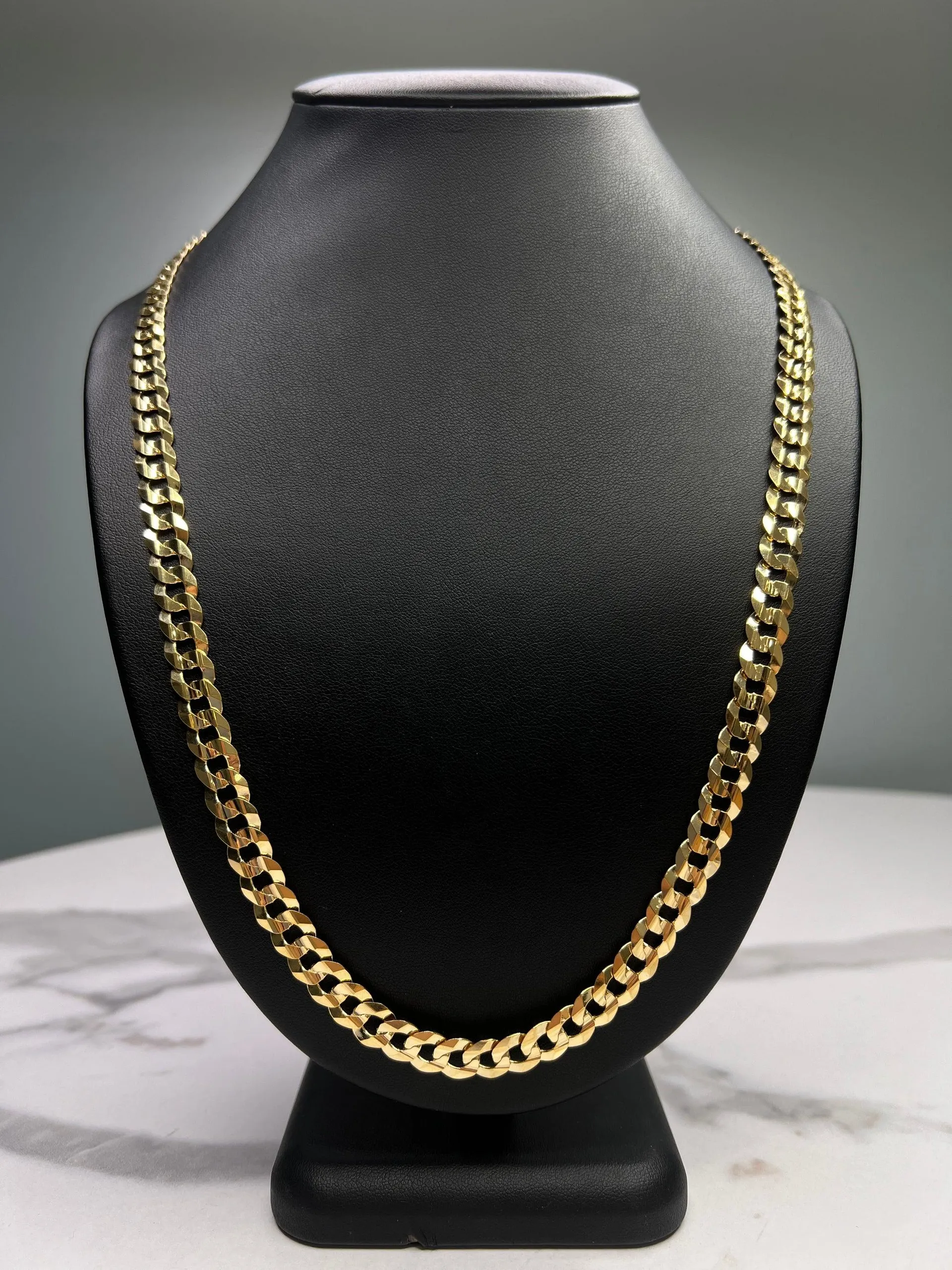 10K Bright Cut Chain