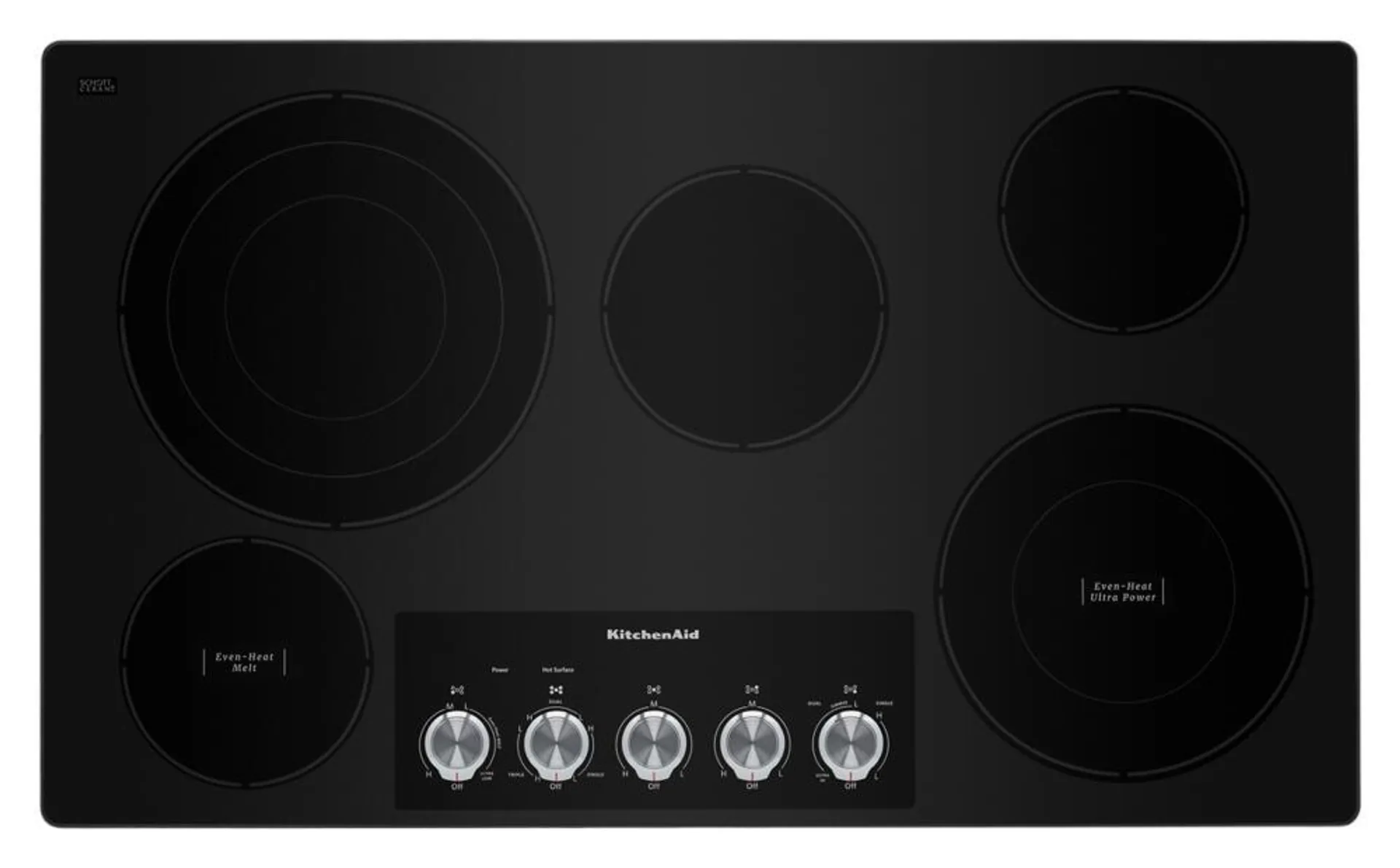 KitchenAid® 36" Stainless Steel Electric Cooktop (Smooth Top)