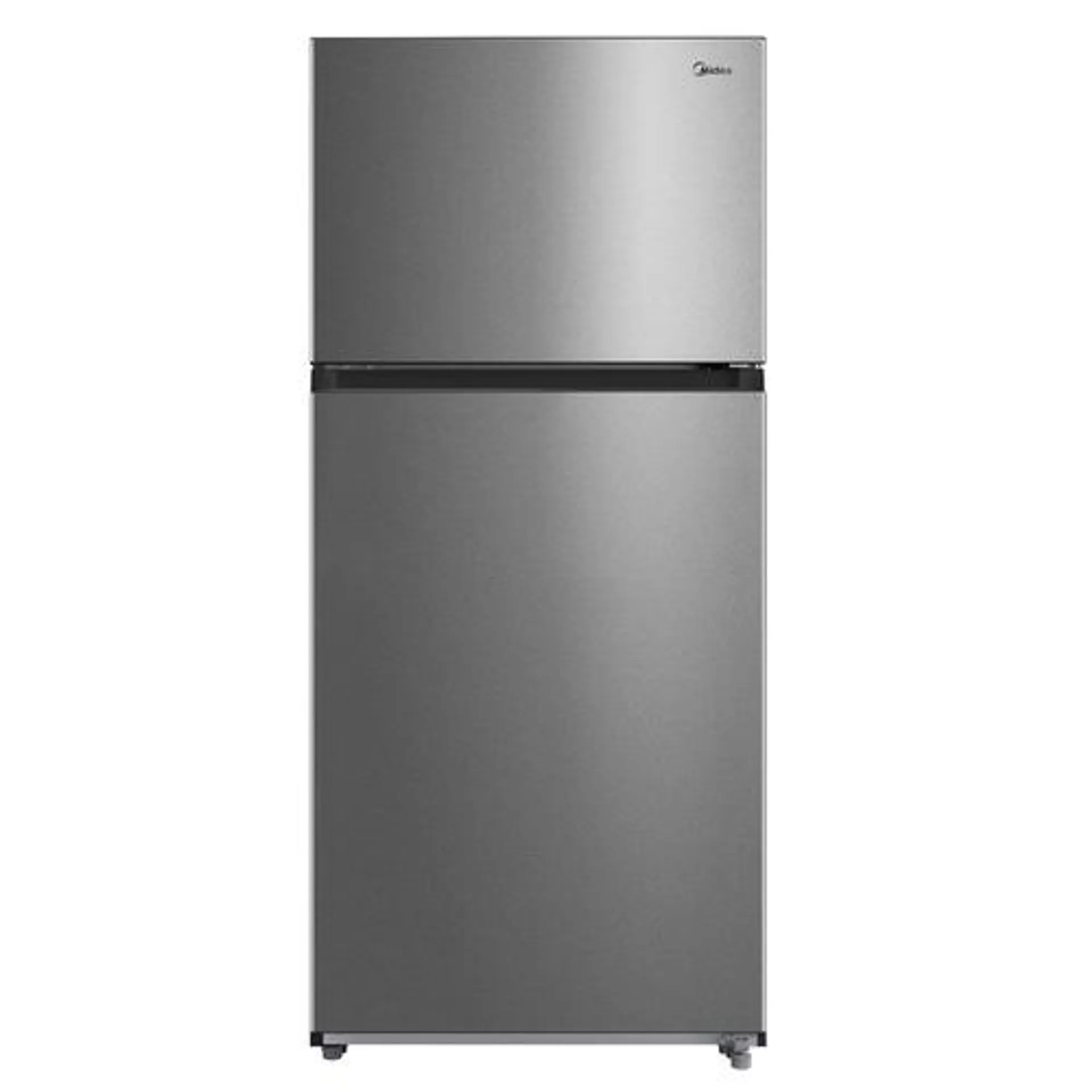 18 CuFt Top Mount Refrigerator in Stainless Steel