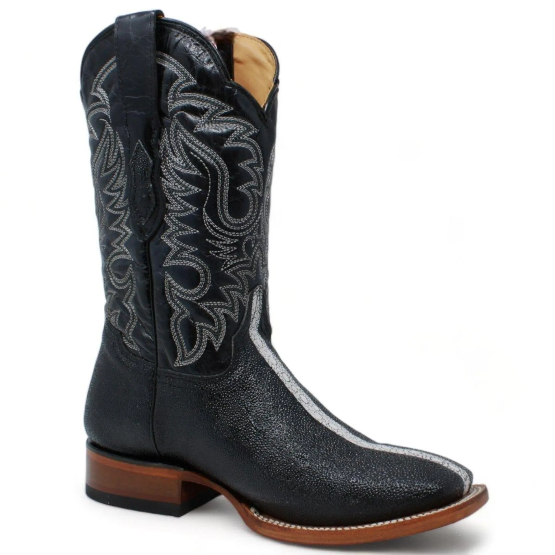 Botas de Mantarraya PC Grabada Horma Rodeo Cuadrada Q8221105