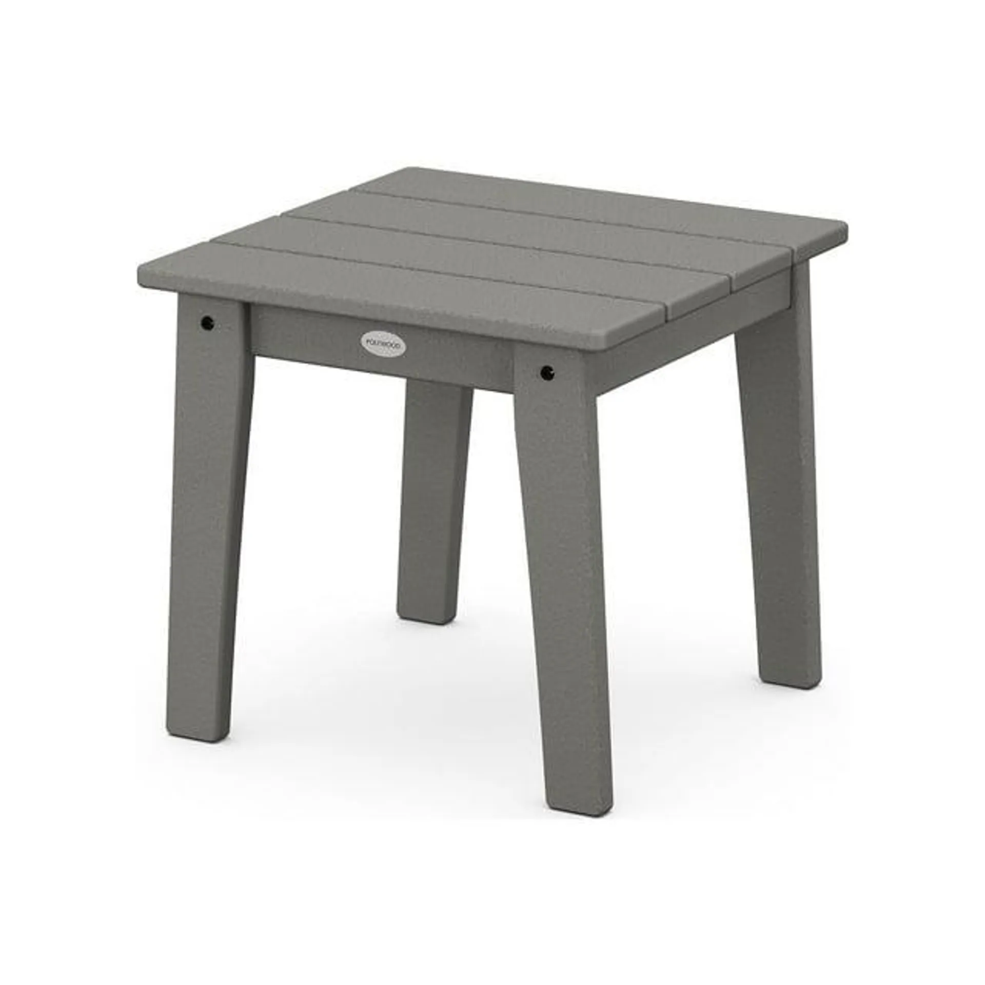 POLYWOOD Lakeside End Table in Slate Grey