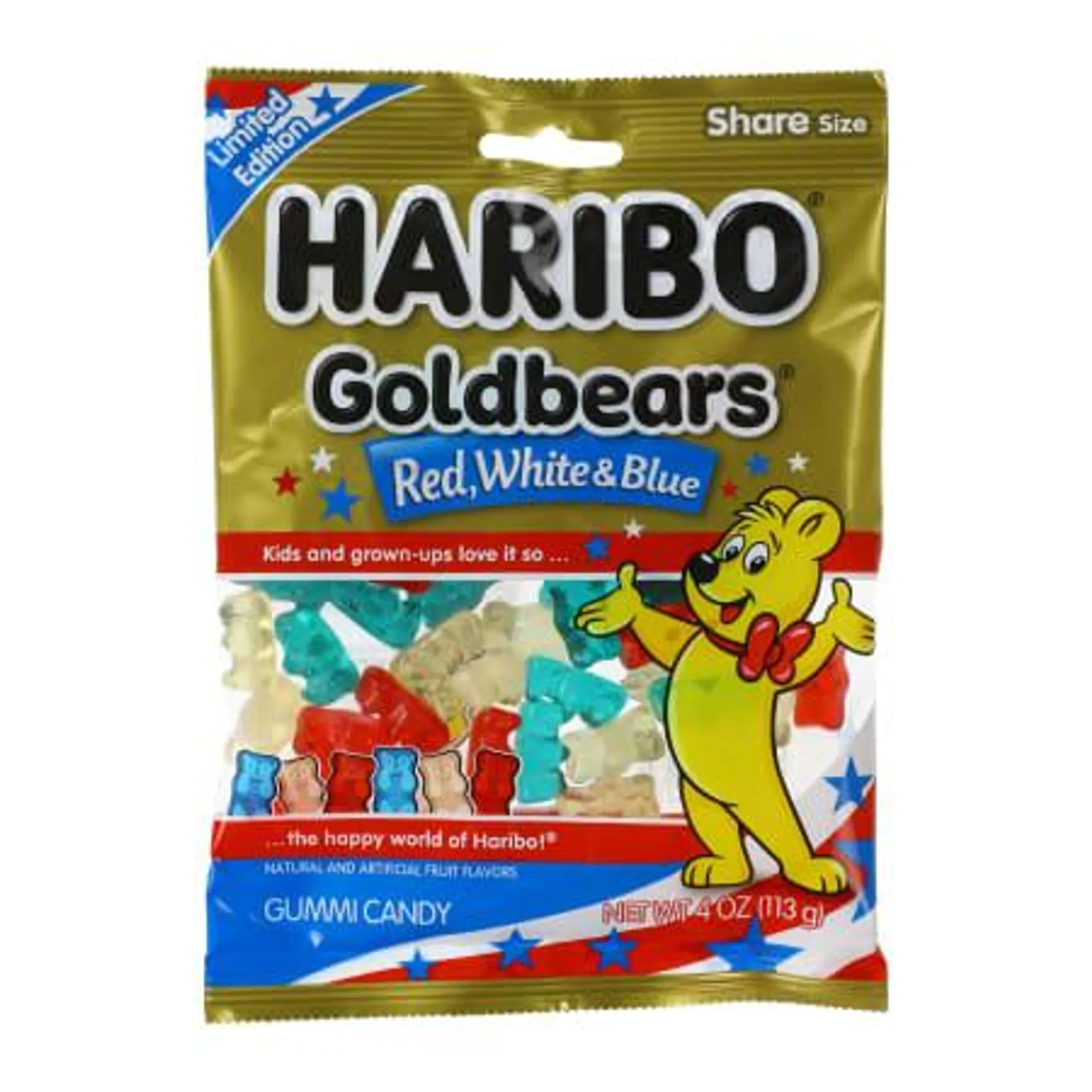 Haribo® Goldbears® Red, White & Blue Gummi Candy 4oz