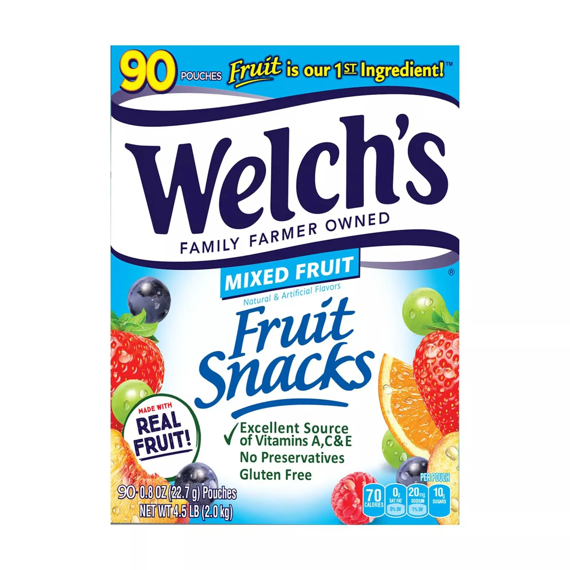 Welchs Mixed Fruit Snacks, 90 ct.