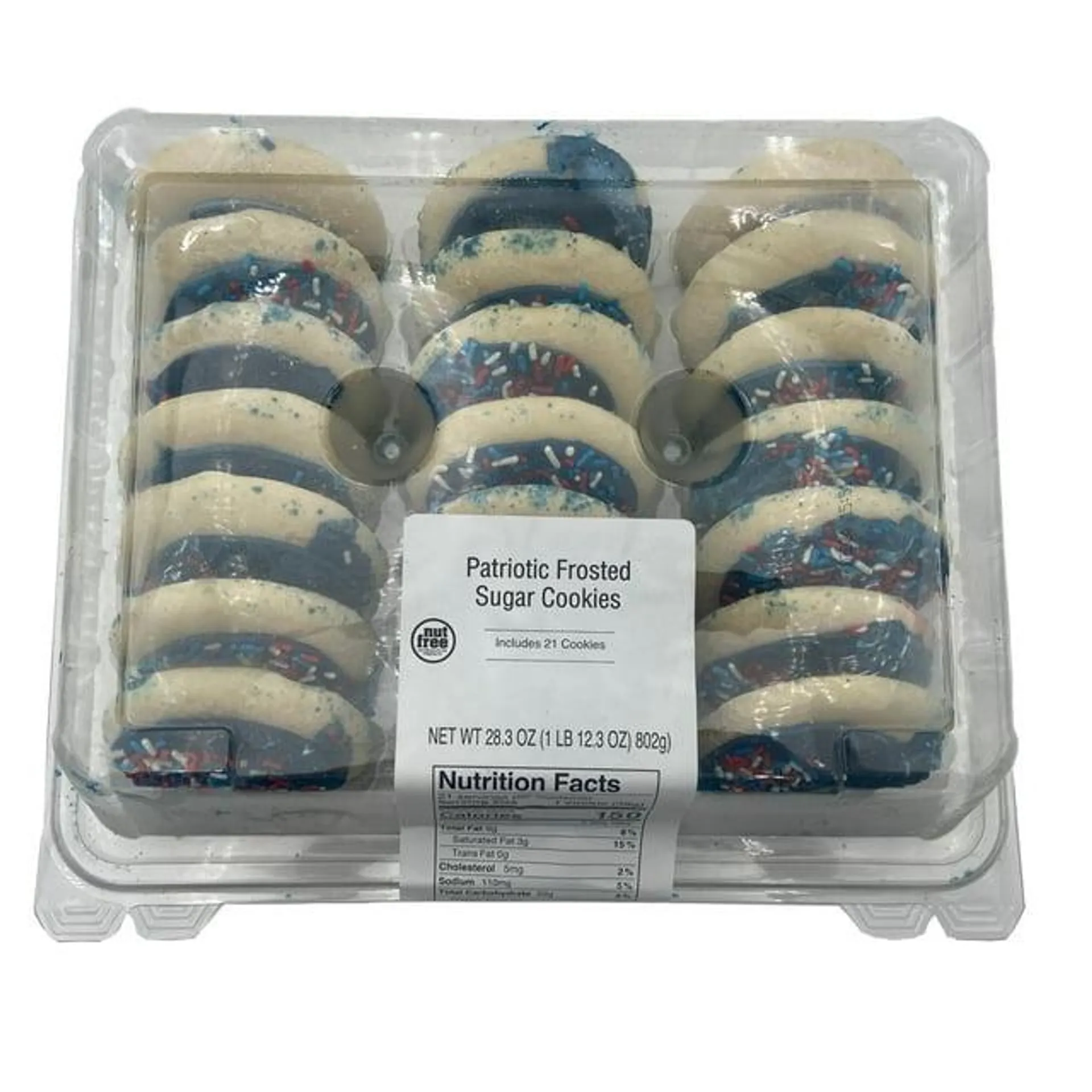 Granny B's Patriotic Frosted Sugar Cookies, 28.3 oz, 21 Count