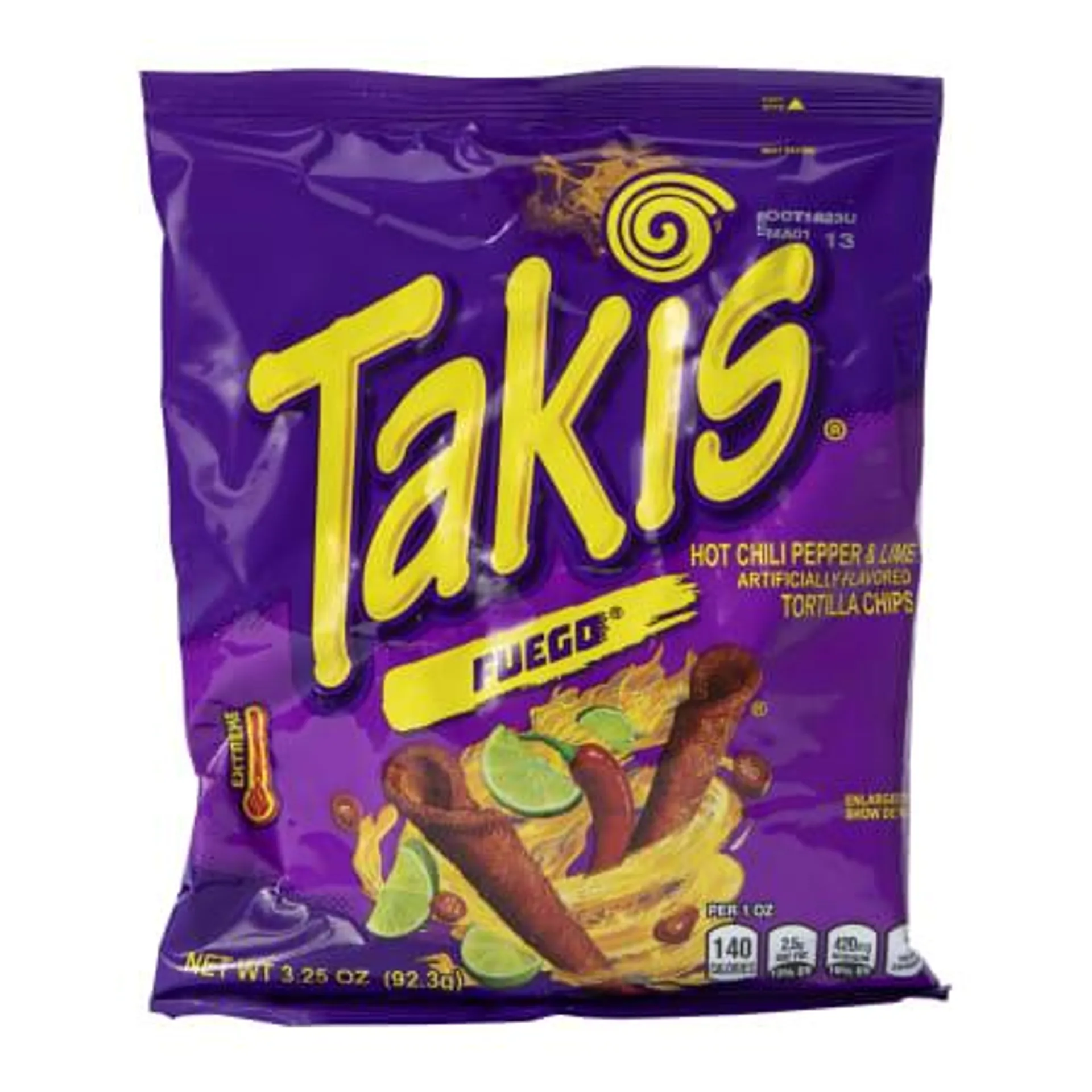 Takis® Fuego™ Hot Chili Pepper & Lime Rolled Tortilla Chips 3.25oz