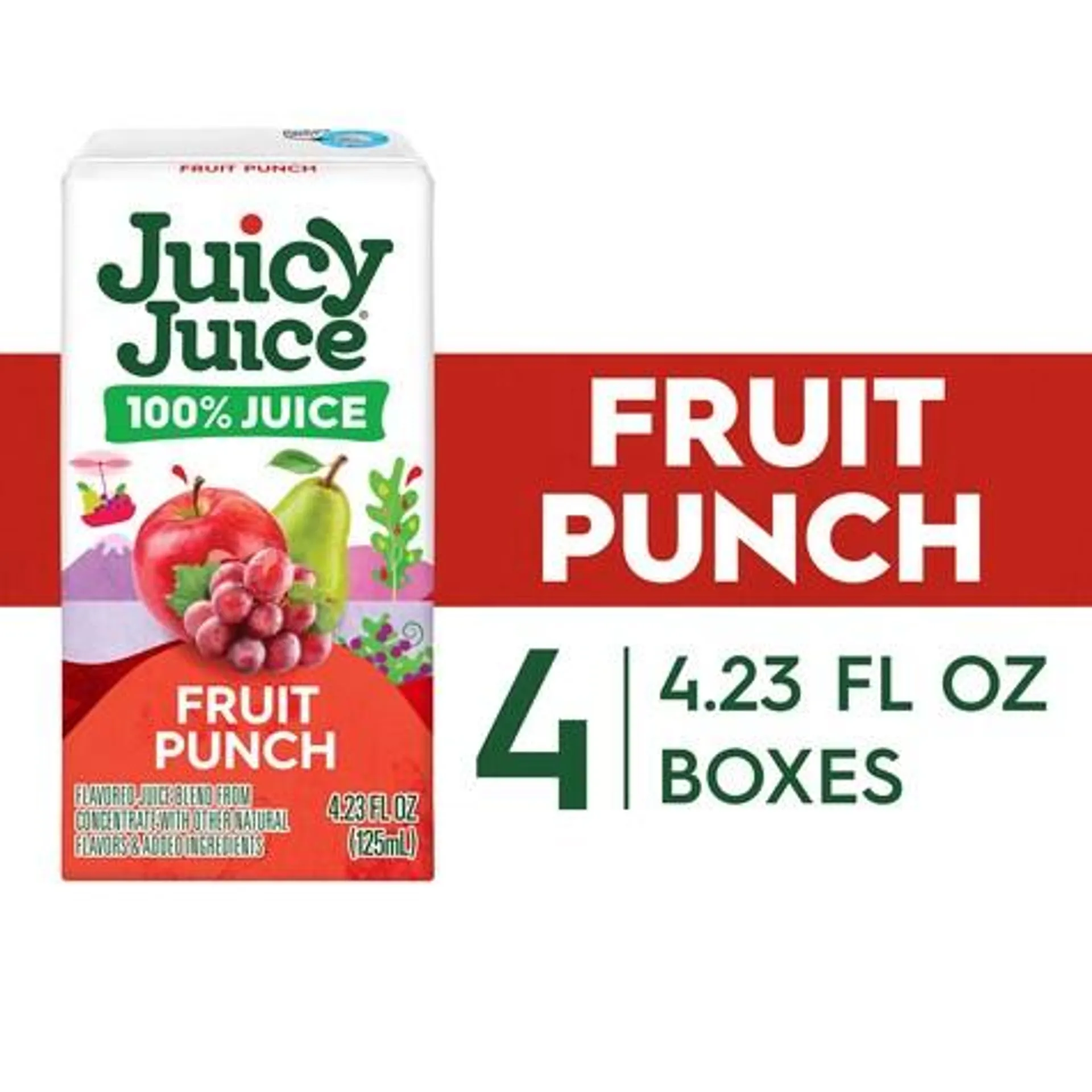 Juicy Juice Fruit Punch Juice Boxes, 4-ct. Packs