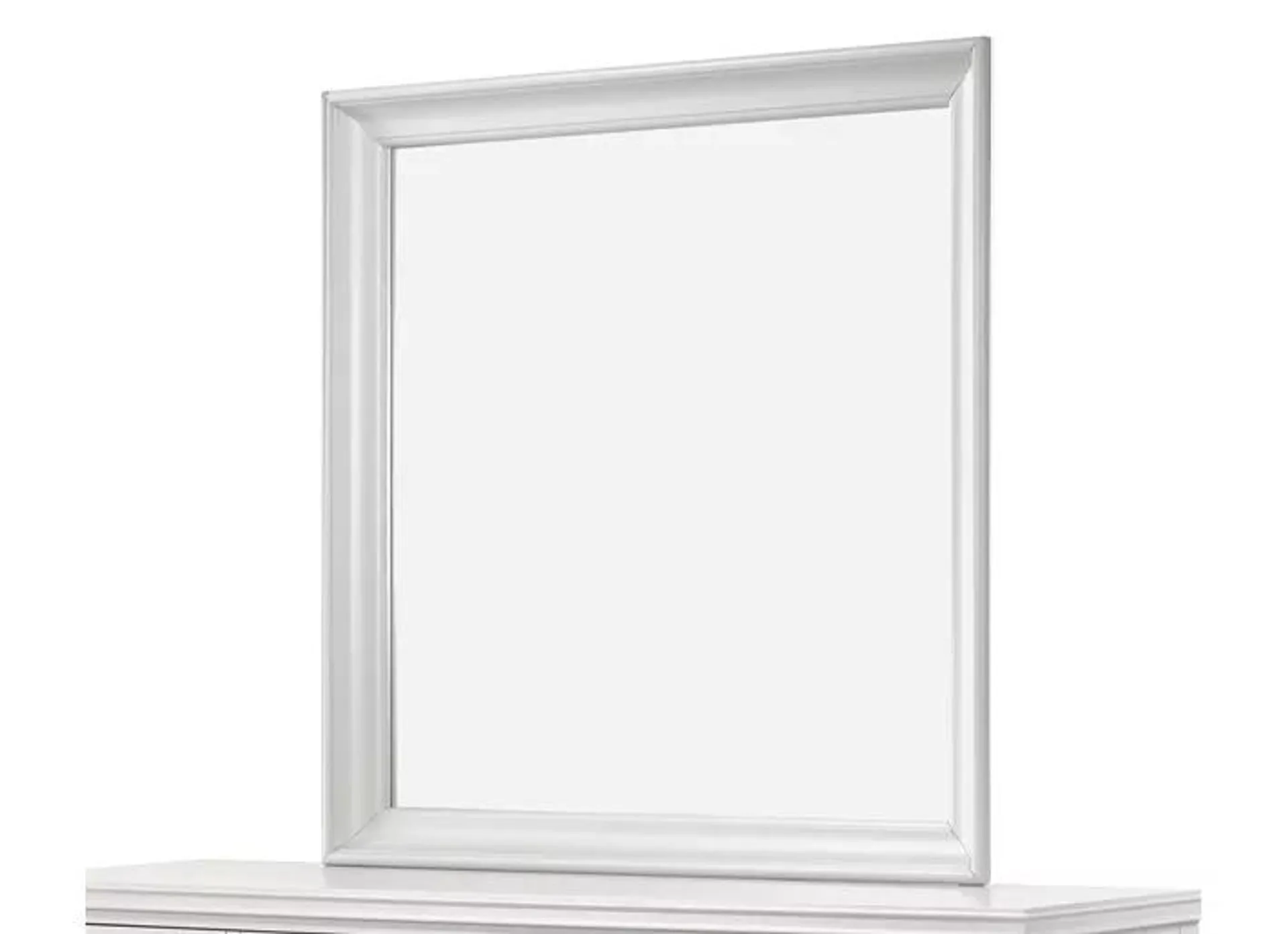 Nova II White Landscape Mirror